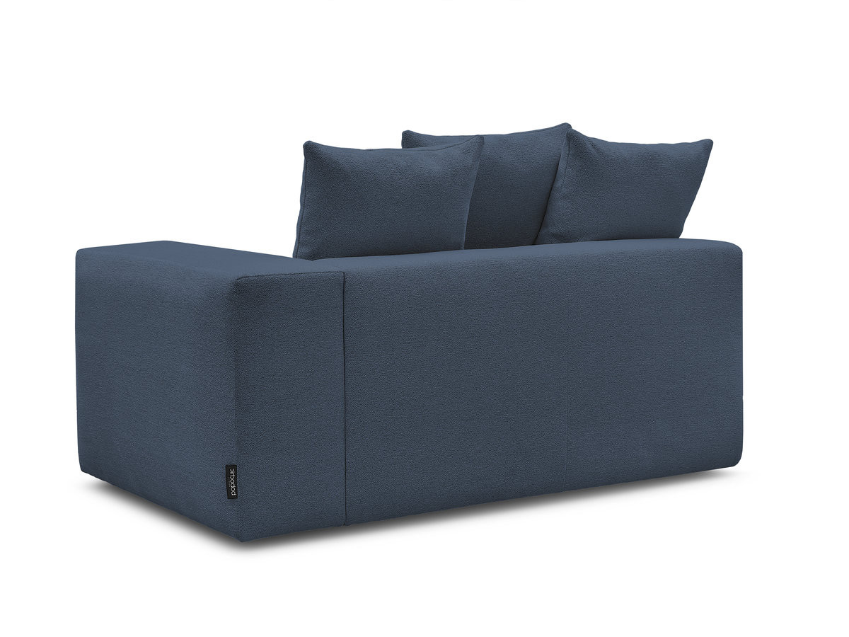 Bobochic Voltaire Sofamodul 2-Sitzer 178 × 100 cm Melange-Stoff Dunkelblau Ecke rechts