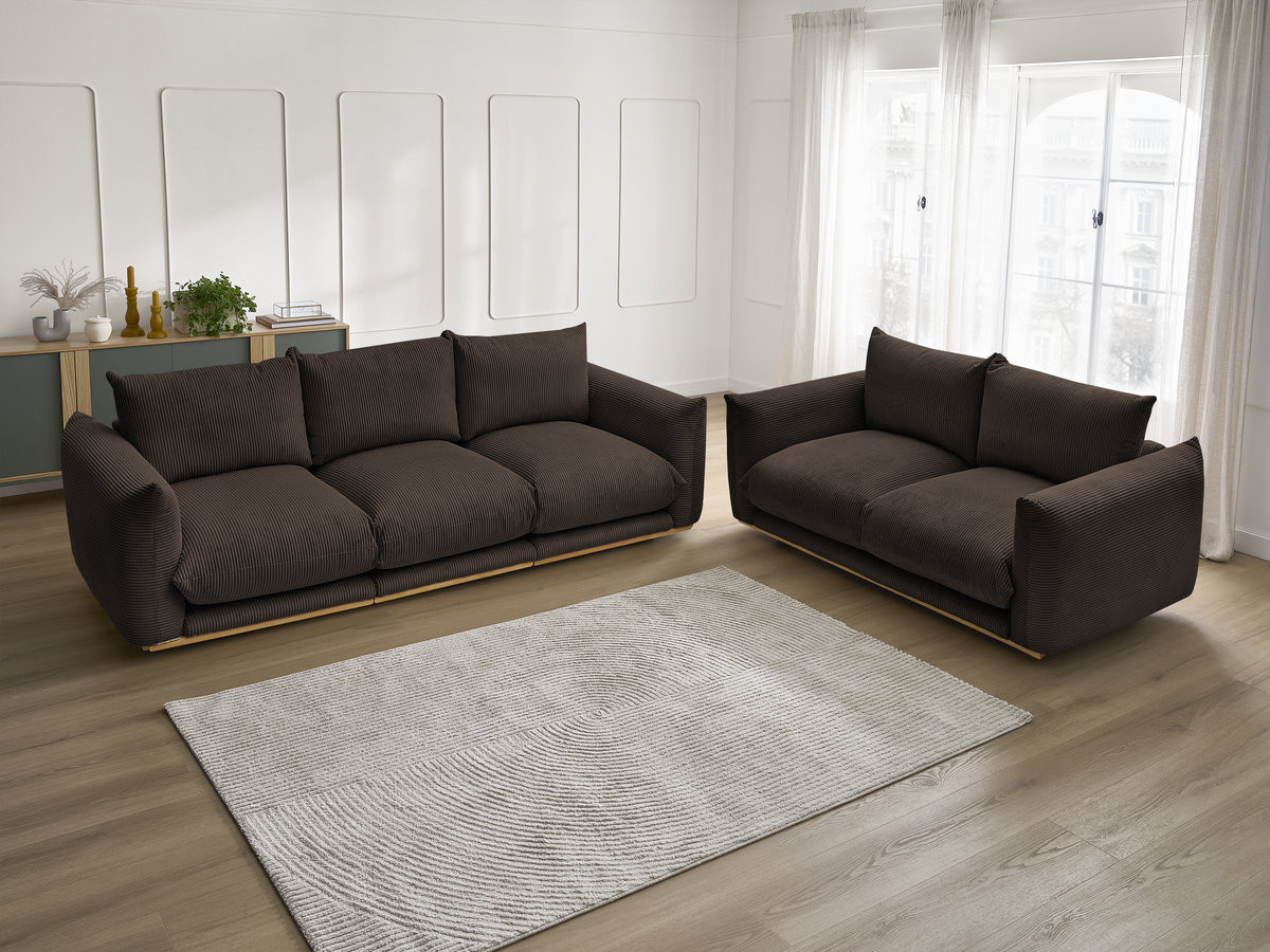 Bobochic Ernest Sofa 5-Sitzer Cordsamt Braun