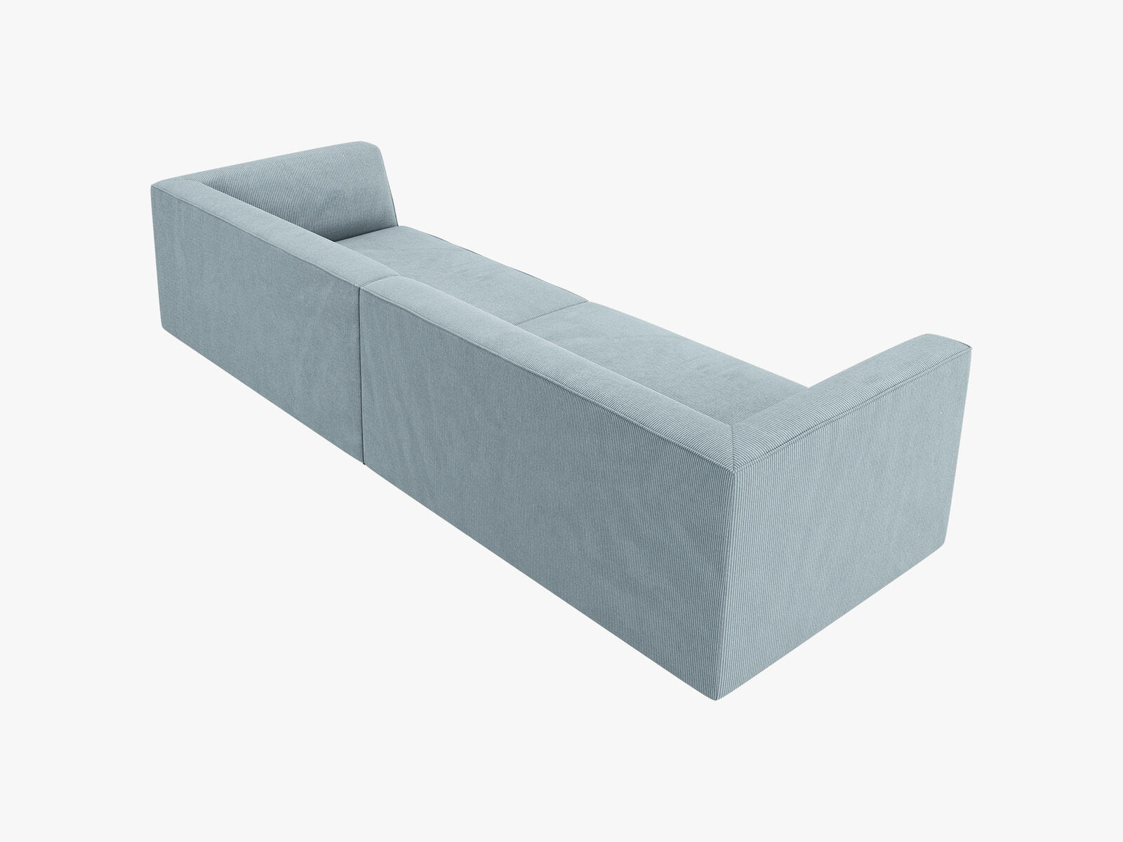 Micadoni Sofa Ruby 4-Sitzer Kord Scala Hellblau