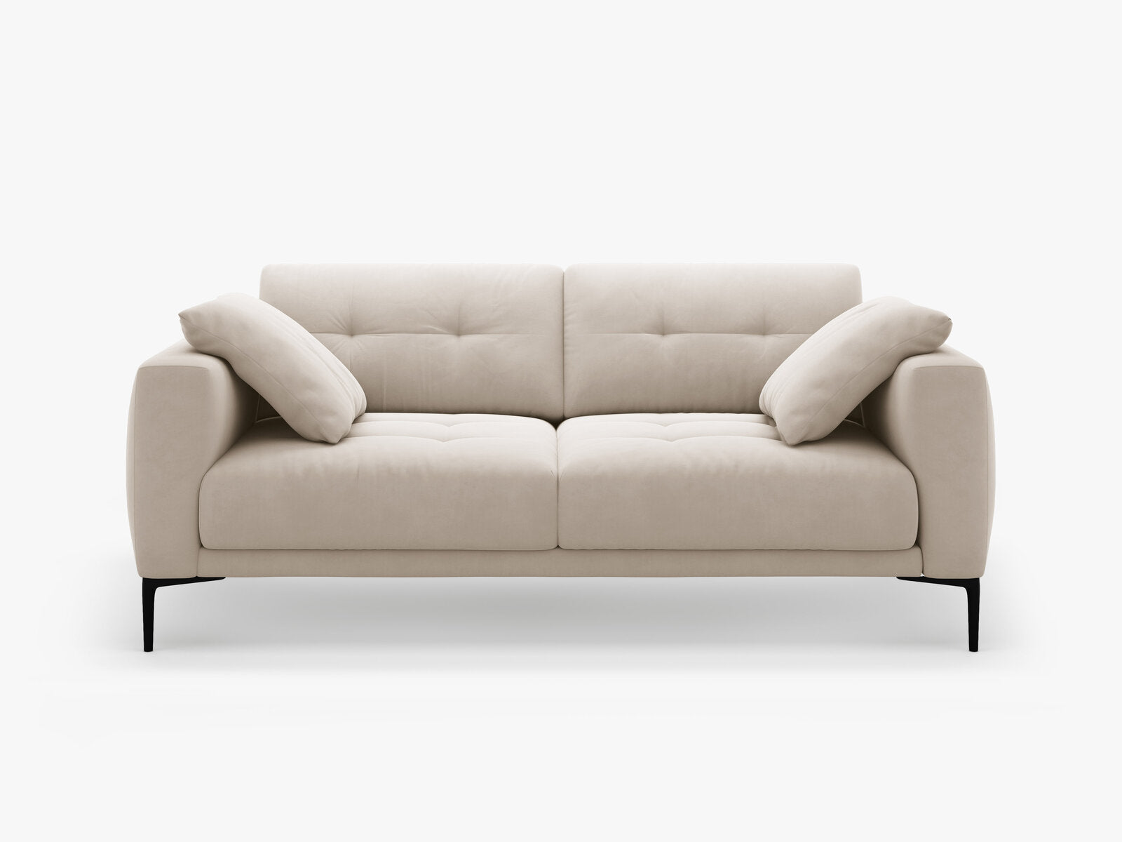 Micadoni Sofa Bemy 3-Sitzer Samt Beige