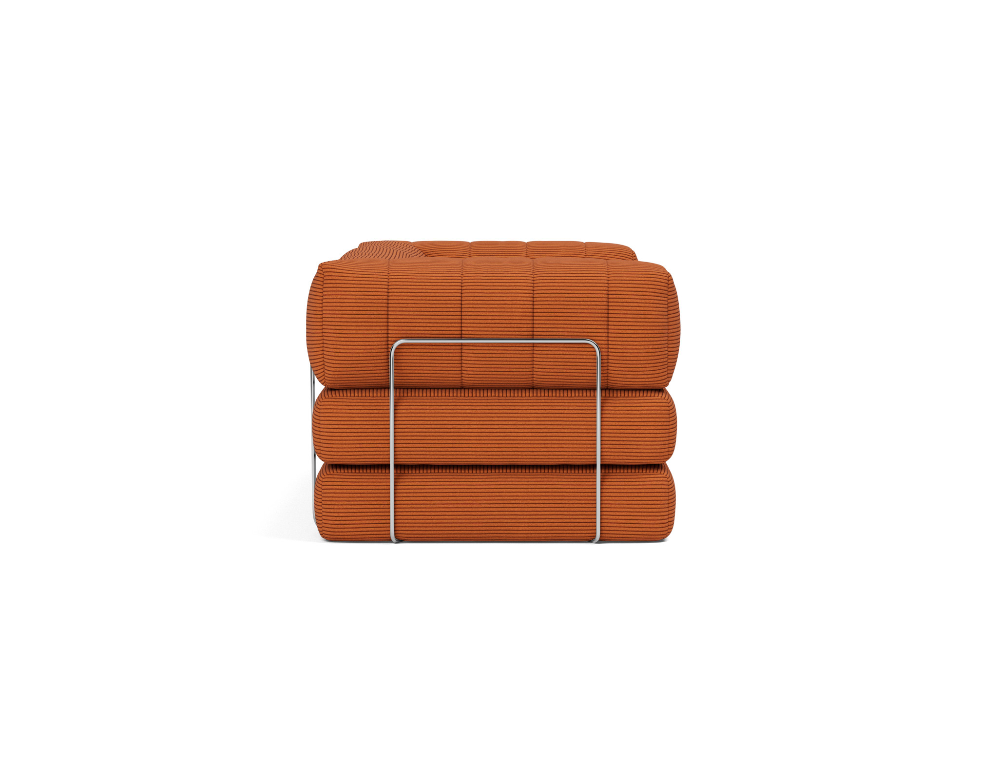 Schlafsofa CozyPad mit Armlehnen Kord Corduroy 595-Burnt-Orange