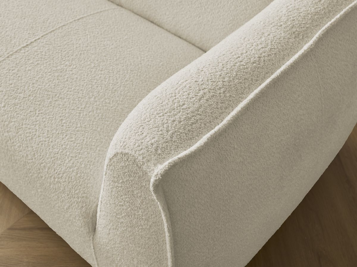 Bobochic Giorgia Sofa 5-Sitzer 412 × 100 cm Bouclé-Stoff Beige