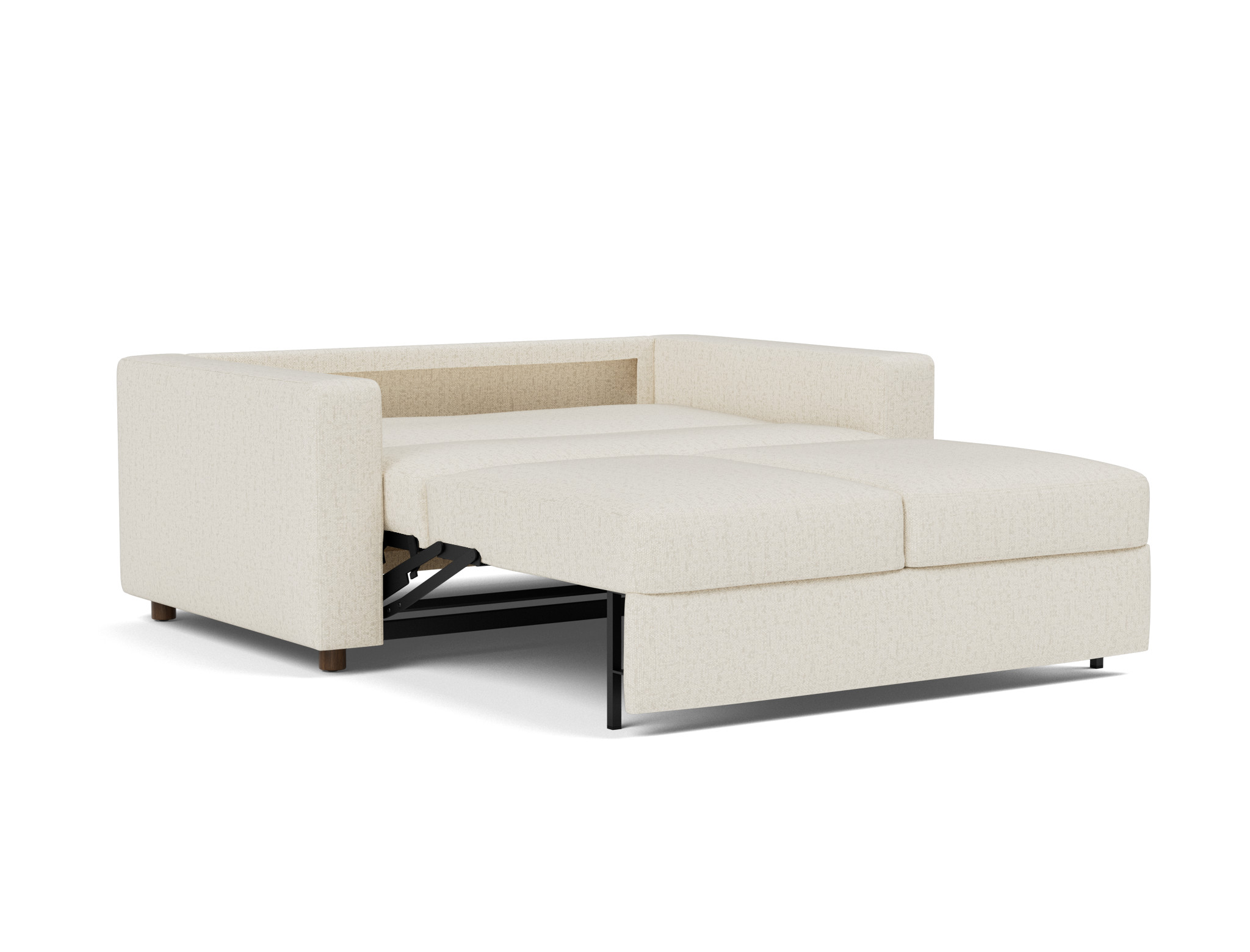 Schlafsofa Neah mit Standard-Armlehnen 140 Boucle Skandi 531-Off-White