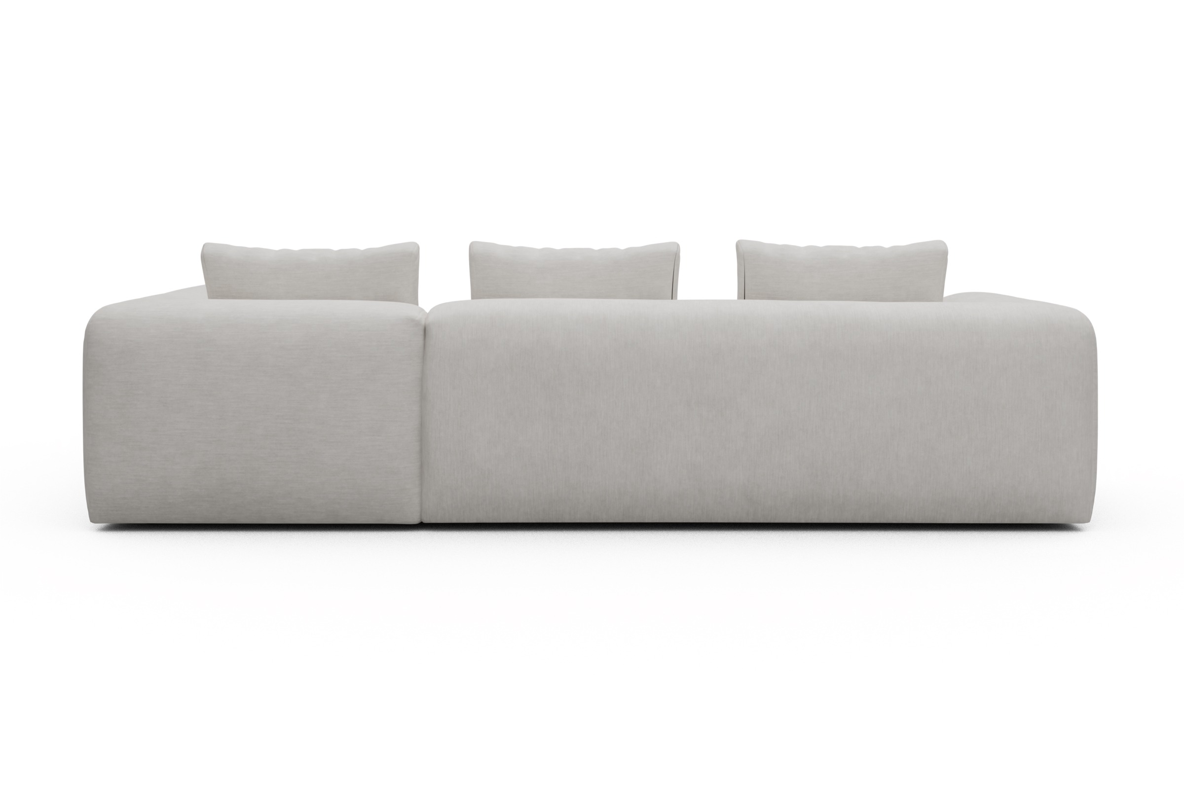 Ecksofa Fred 2x 2,5-Sitzer rechts offen Vivus-Dusty-Off-White