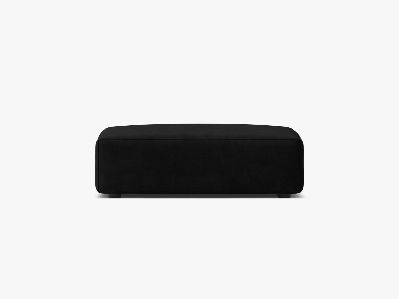Micadoni Hocker Jodie 1-Sitzer Samt Bluvel Schwarz