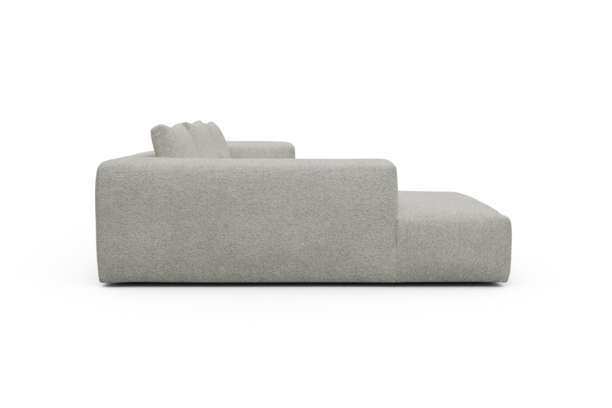 Ecksofa Fred Relax-Ecke links mit 2,5-Sitzer Vanora-Warm-Sand