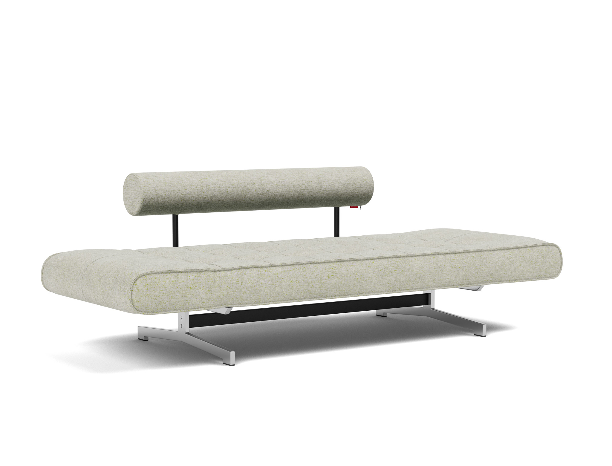Tagesbett Ghia Flachgewebe Avella 280-Sand Beine Chrom