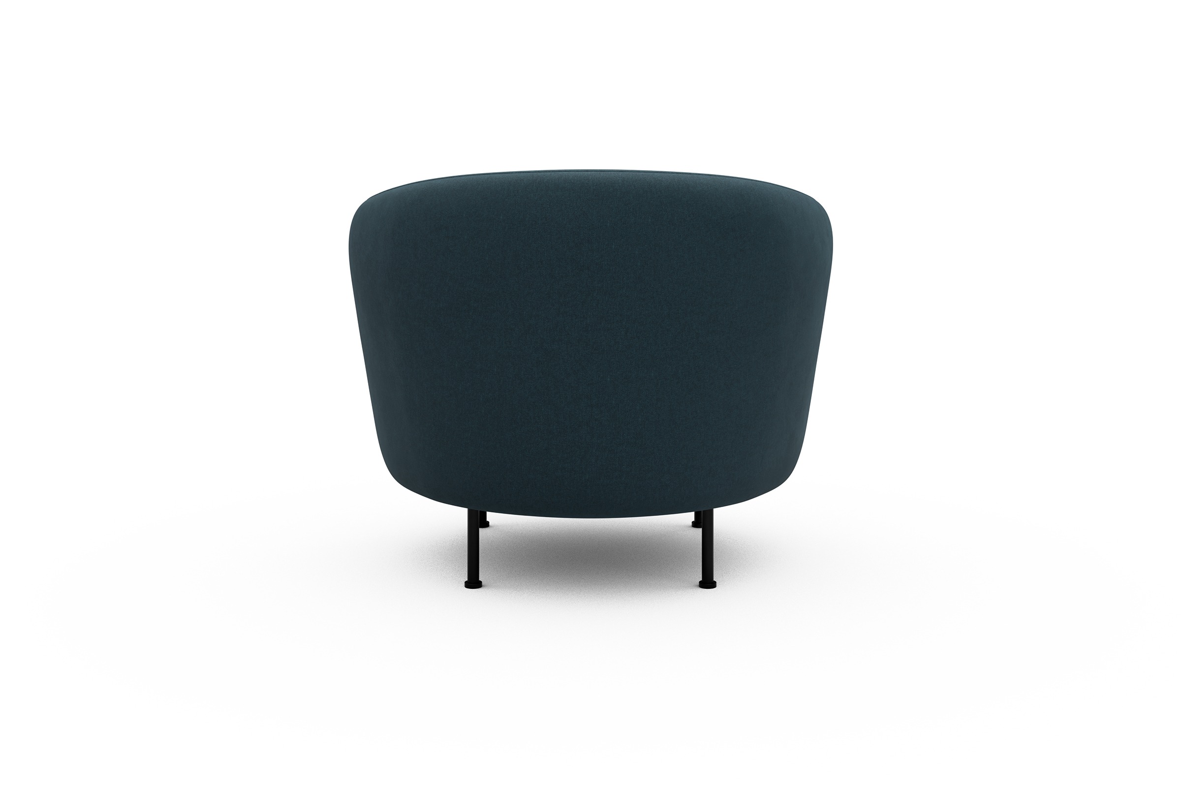 Sessel Ronda Metallbeine Schwarz Satya-Indigo