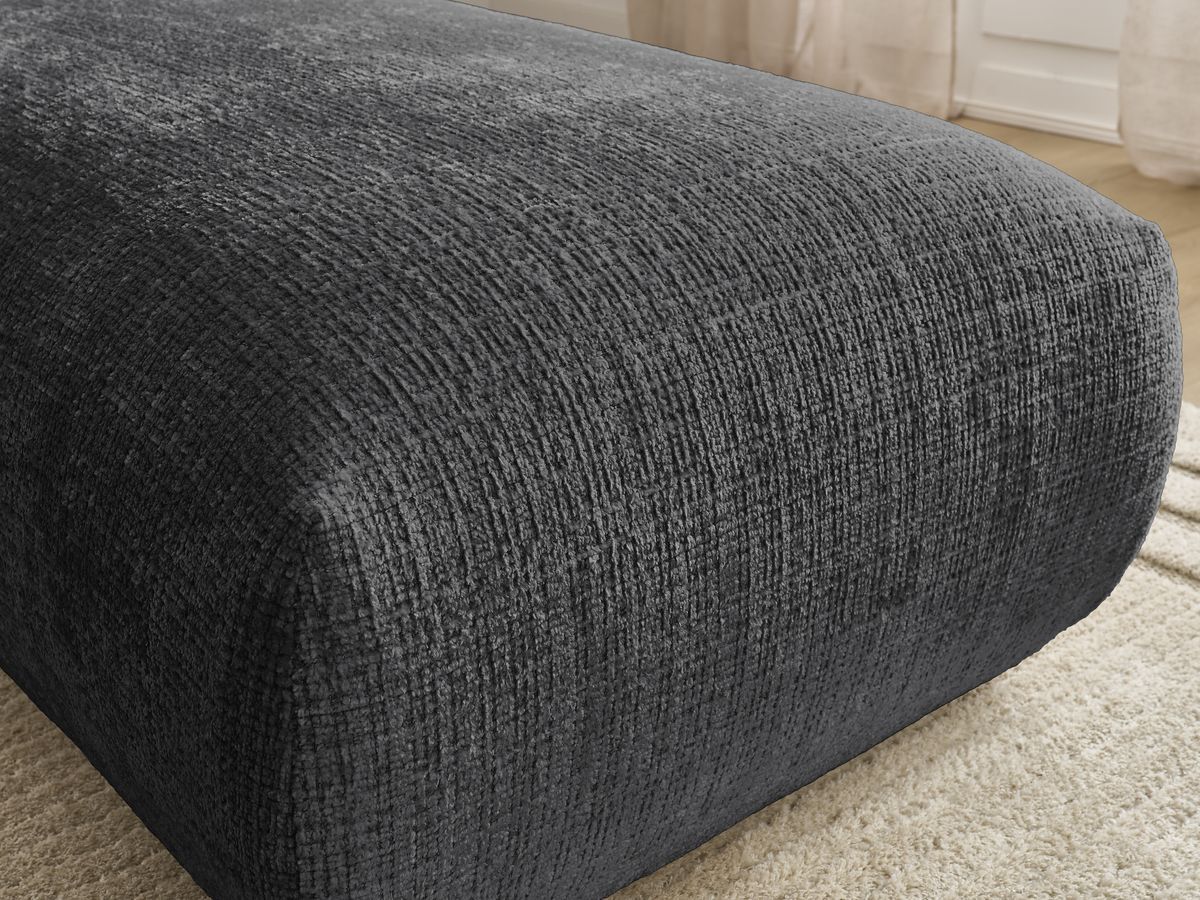 Bobochic Sirius Sofa 1-Sitzer Strukturstoff Schwarz