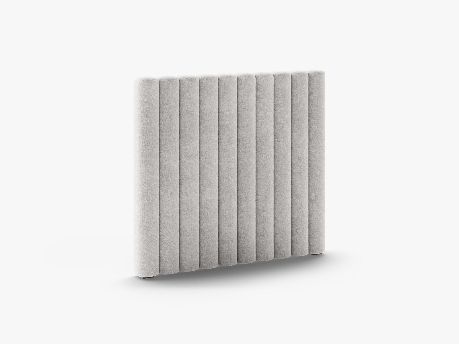 Micadoni Mistero Samtiger Kopfteil 80 cm Chenille Perfect Harmony Hellgrau 100x95