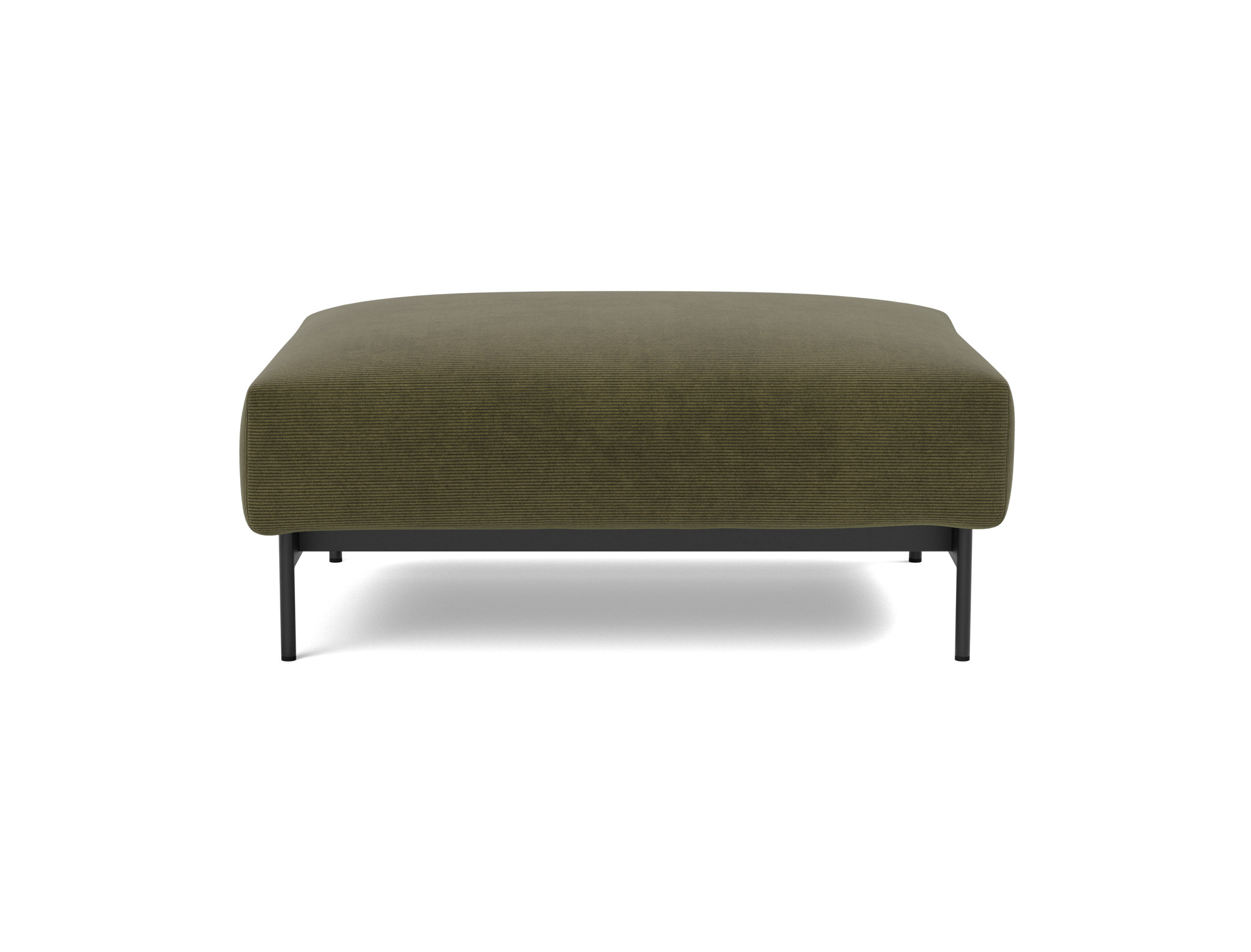 Hocker Malloy Kord Cordufine 316-Pine-Green Beine Schwarzes Metall