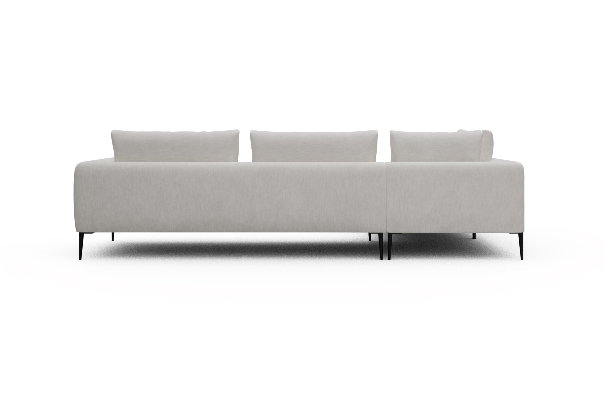 Ecksofa Paul Relax-Ecke rechts mit 3-Sitzer Vivus-Dusty-Off-White