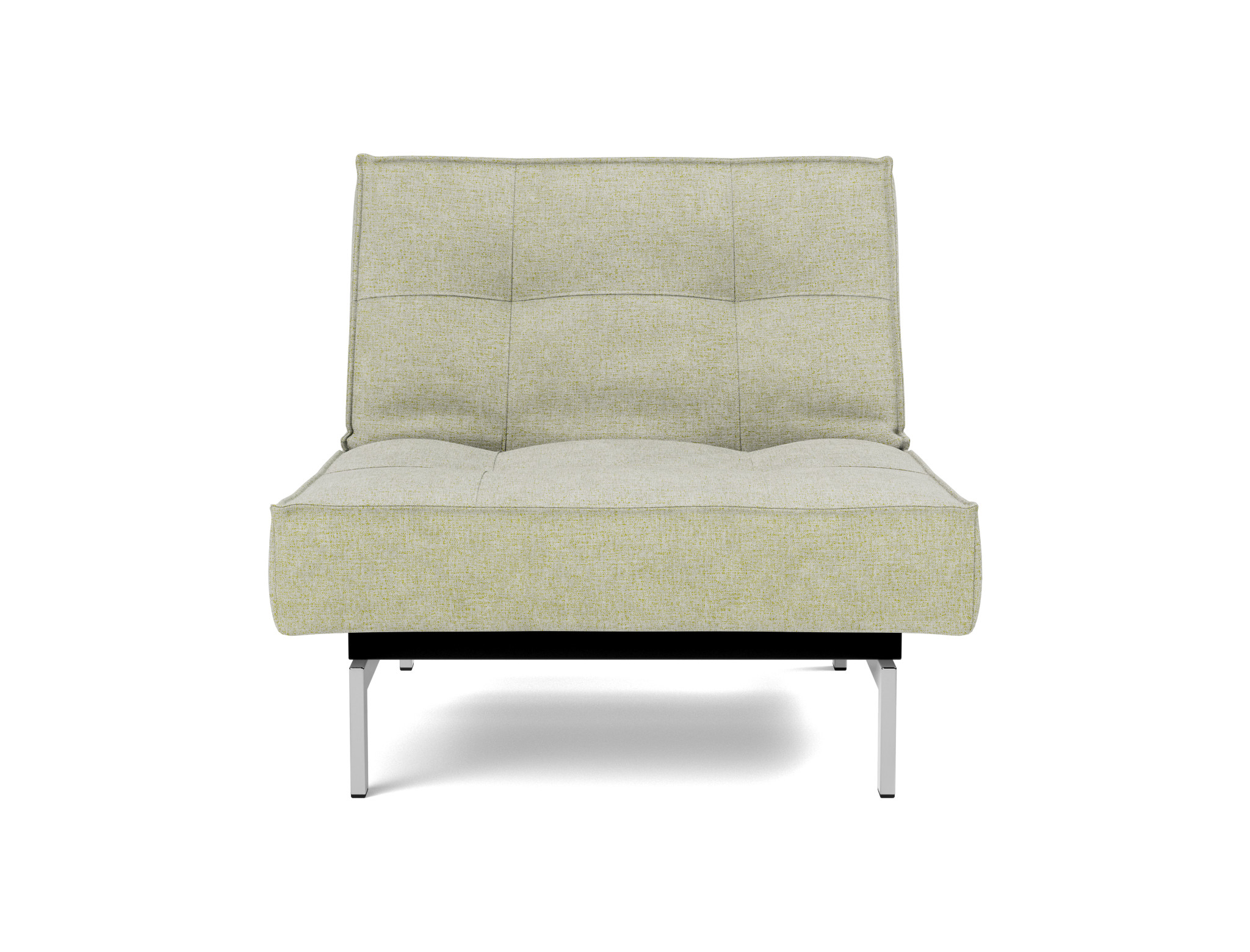 Sessel Splitback Flachgewebe Avella 280-Sand Beine Chrom