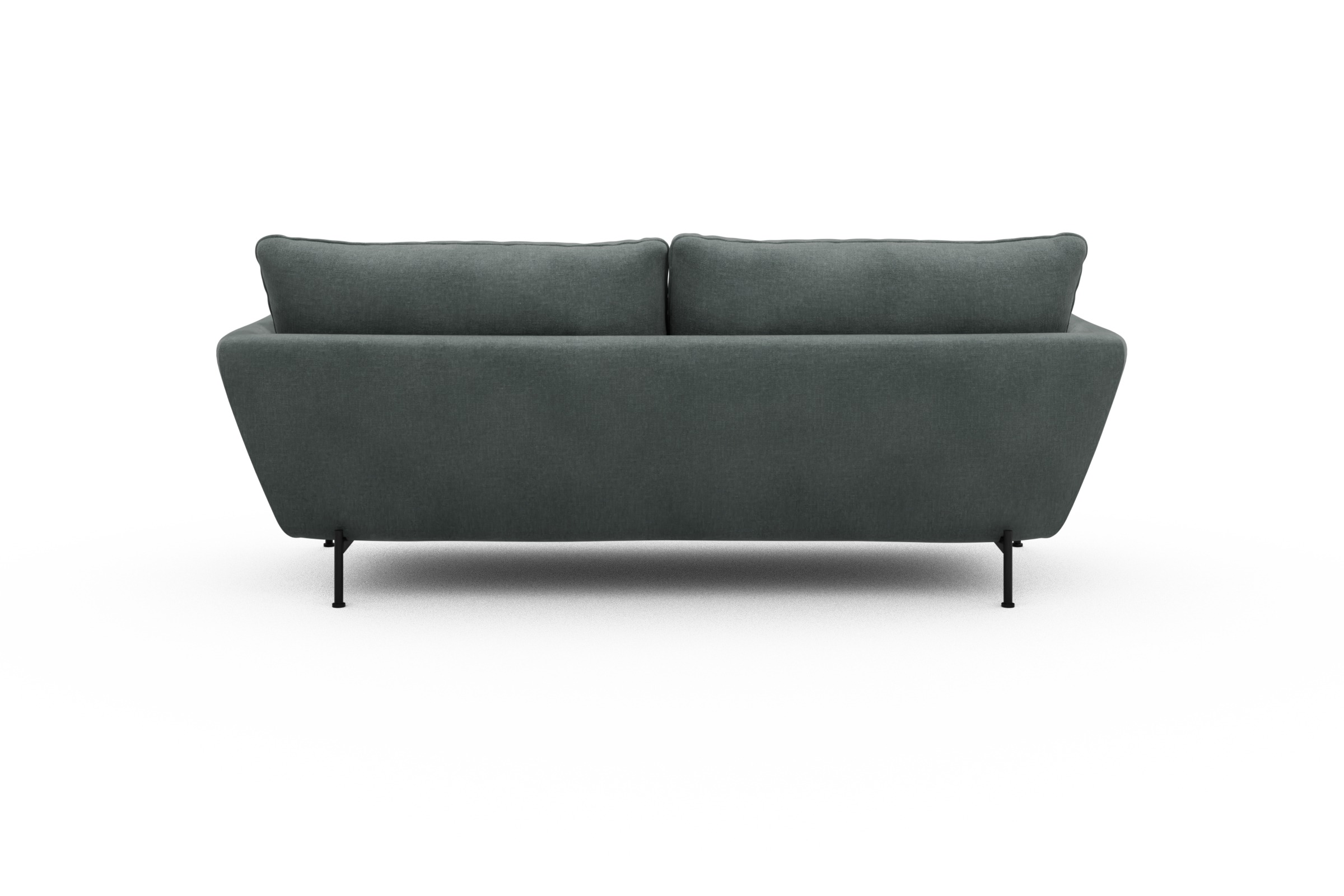 Sofa Anton 3-Sitzer Smooth-Silver-Grey