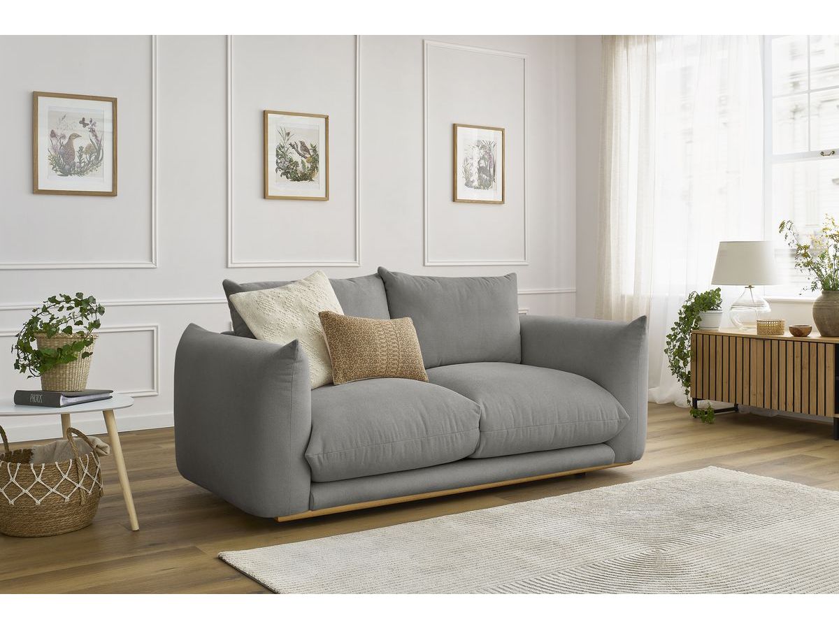 Bobochic Ernest Sofa 2-Sitzer Stoff Dunkelgrau