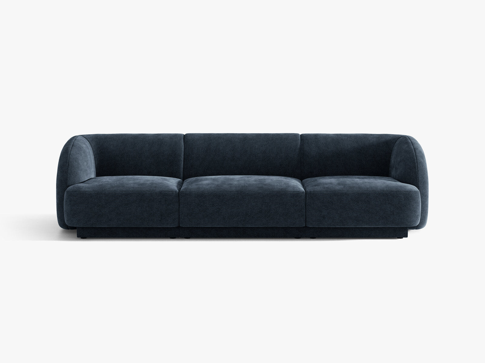 Micadoni Sofa Miley 3-Sitzer Chenille Haga Königsblau