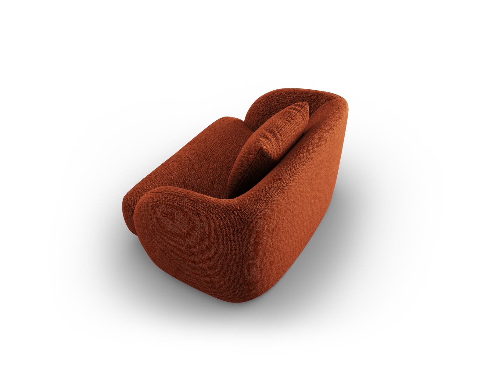 Cosmopolitan Design Sessel Tulum Chenille Eden Ziegel