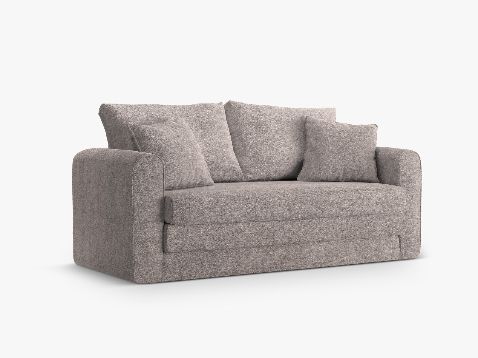 Micadoni Sofa Lido 2-Sitzer Boucle Warmes Grau