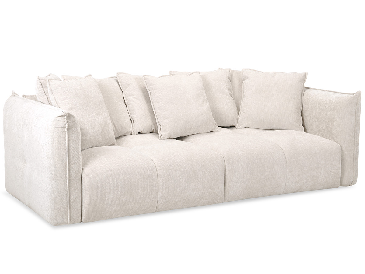 Bobochic Harlem Sofa 3-Sitzer Stoff Weiß