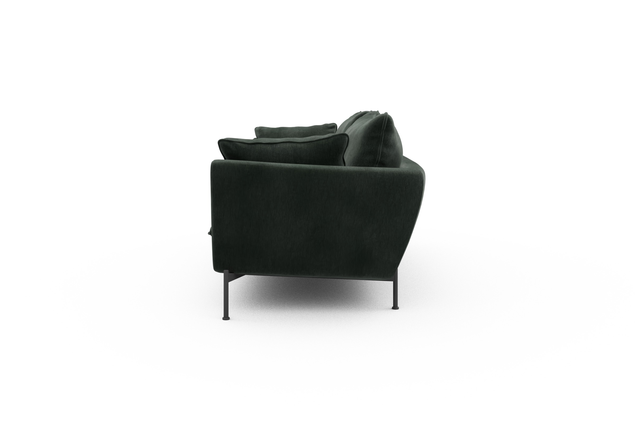 Sofa Anton PREMIUM 3-Sitzer Smooth-Laurel-Green