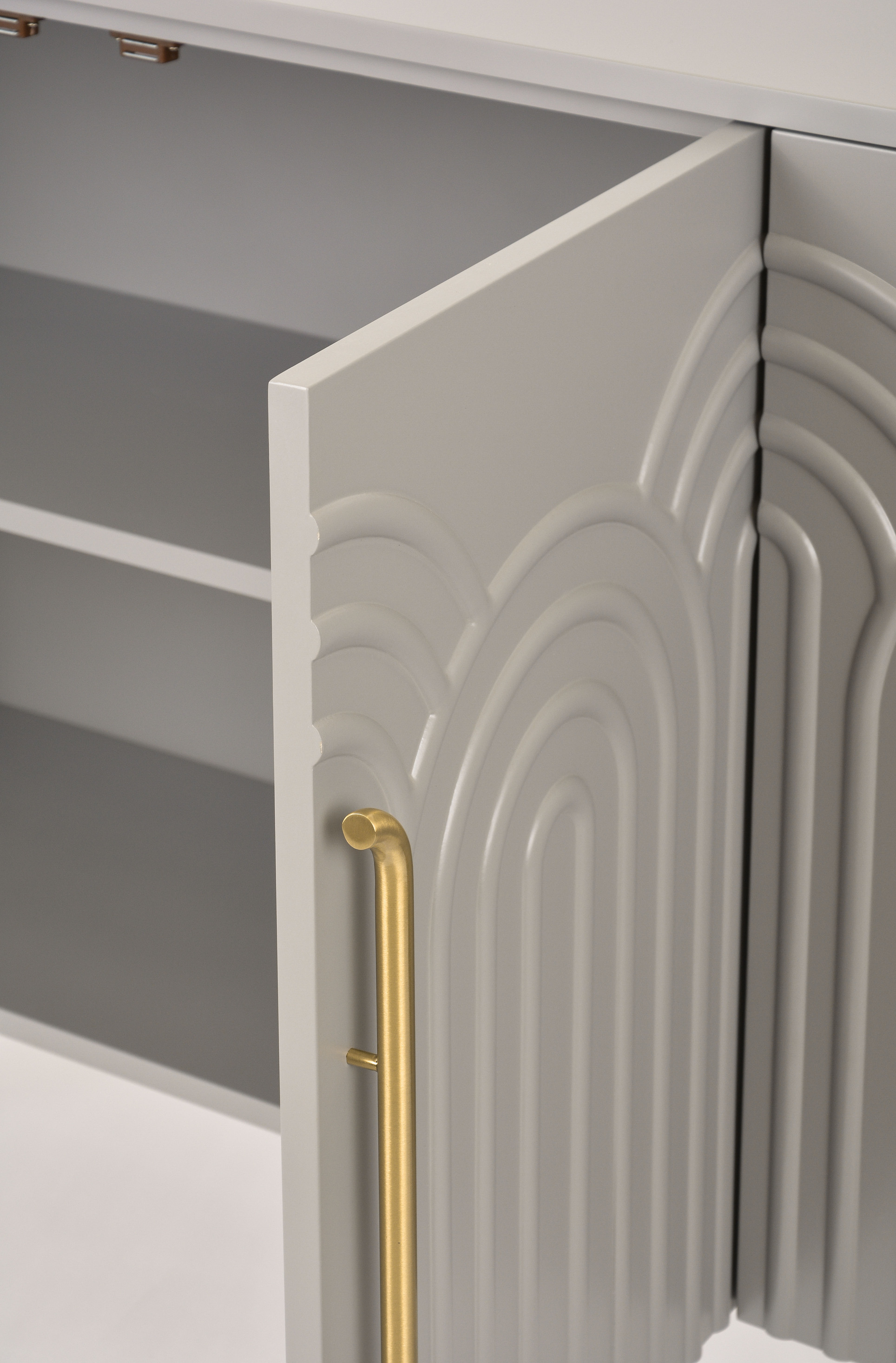 Livin Hill Sideboard Stilig, Beine Hellgrau/Goldfarben