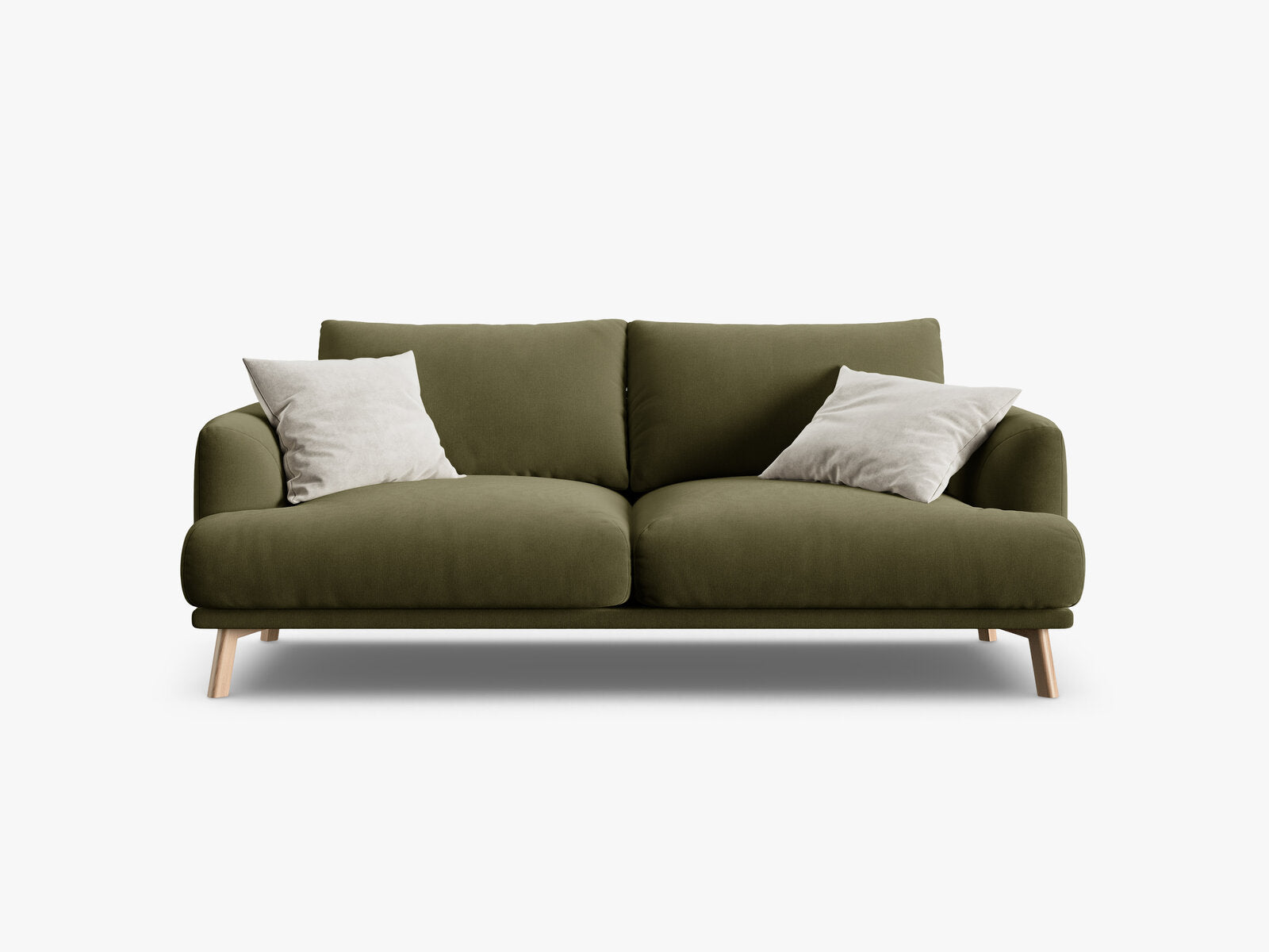 Micadoni Sofa Naomi 2-Sitzer Samt Salvador Grün
