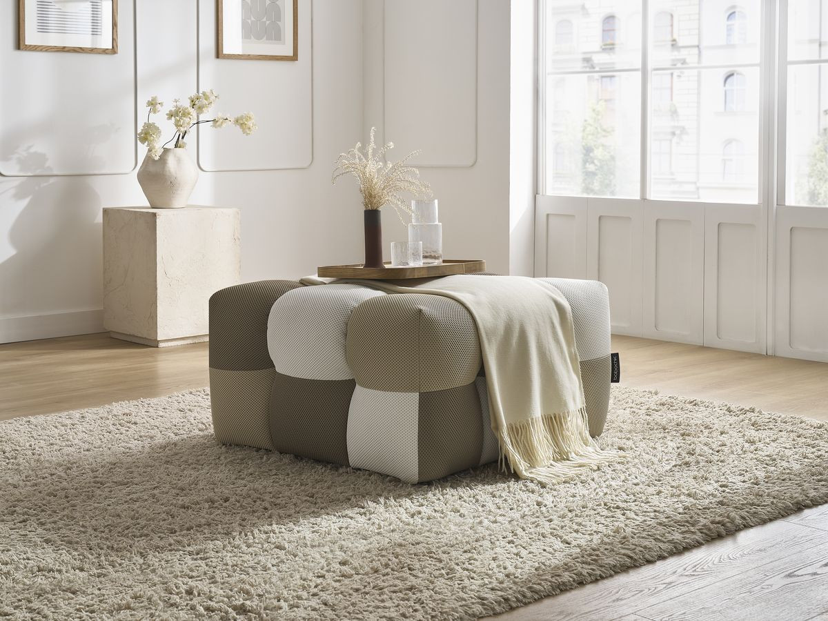 Bobochic Cloud Pouf Mesh-Stoff Mehrfarbig
