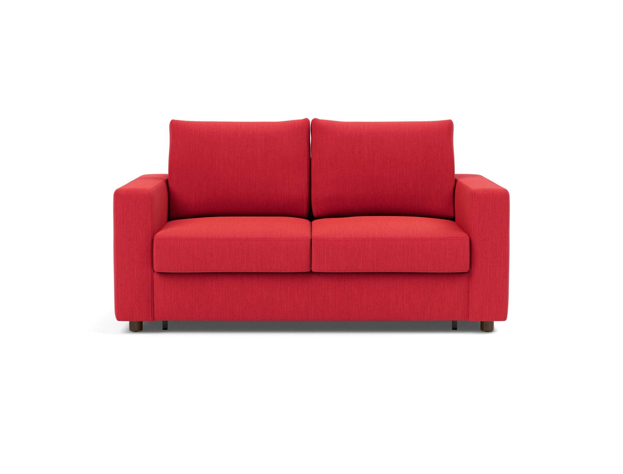 Schlafsofa Neah mit Standard-Armlehnen 140 Flachgewebe Elegance 511-Red