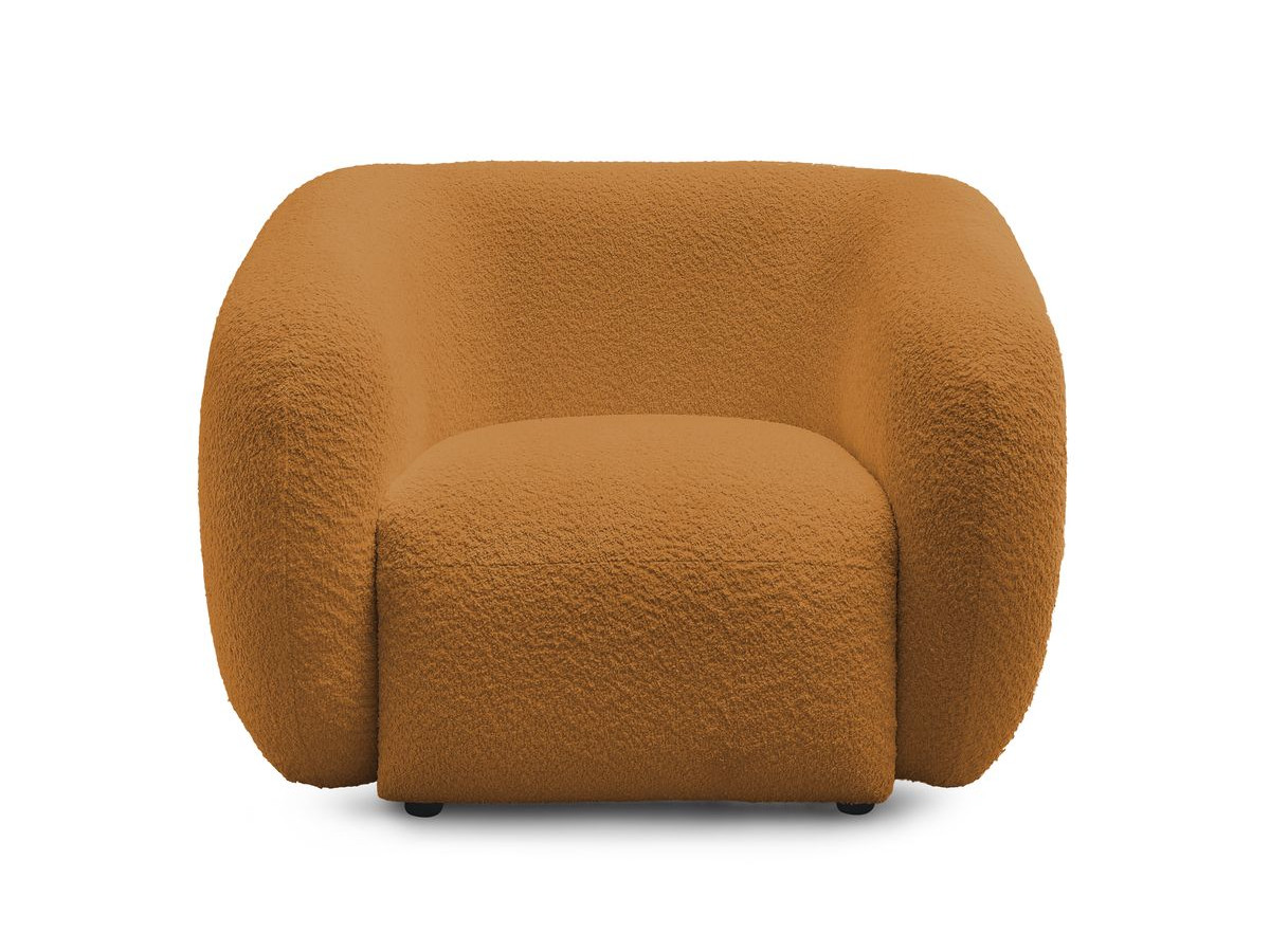 Bobochic Celine Sessel Bouclé-Stoff Gelb