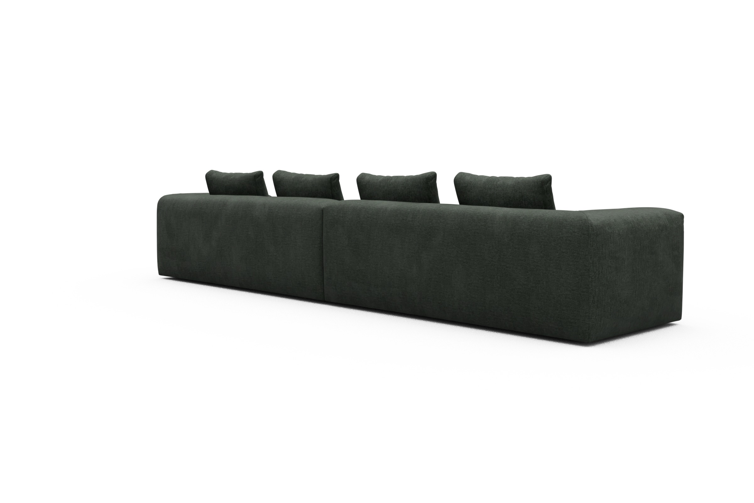 Sofa Modulares XXL Sofa Fred 5-Sitzer Aivi-Pine-Green