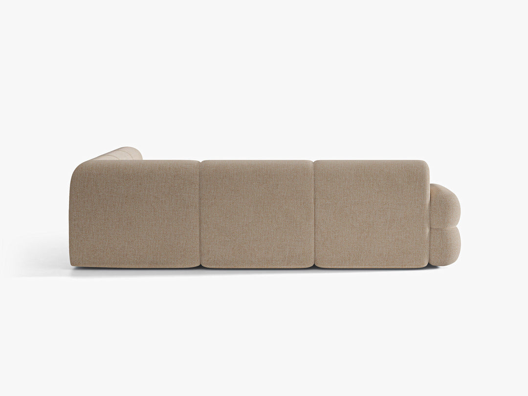 Micadoni Neo Modulares Ecksofa 7-Sitzer Chenille SILENCIO Sand
