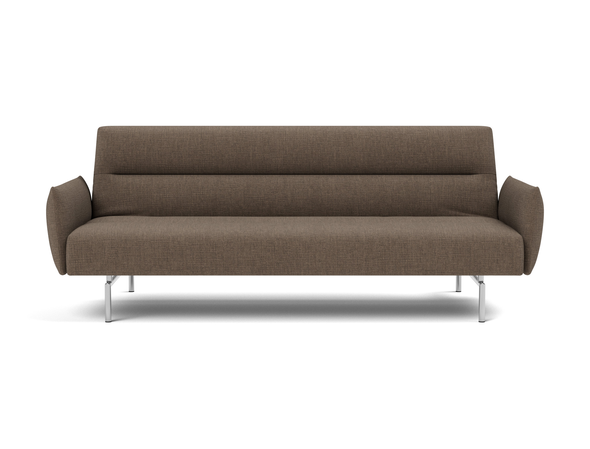 Schlafsofa Jillis mit Armlehnen Chenille Esina 411-Cedar-Brown