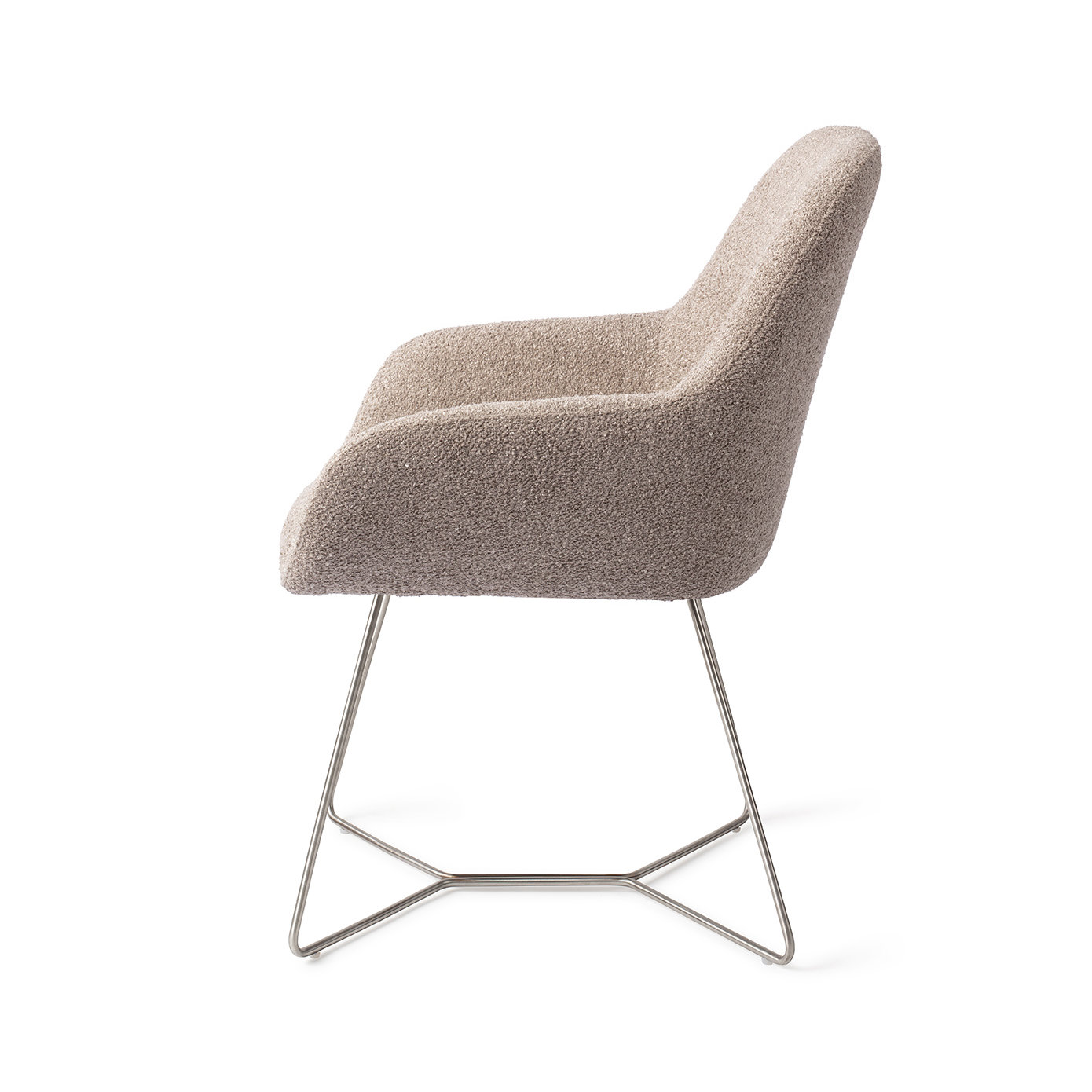 Jesper Home Esszimmerstuhl Kushi Stone Haze Beehive Stahl