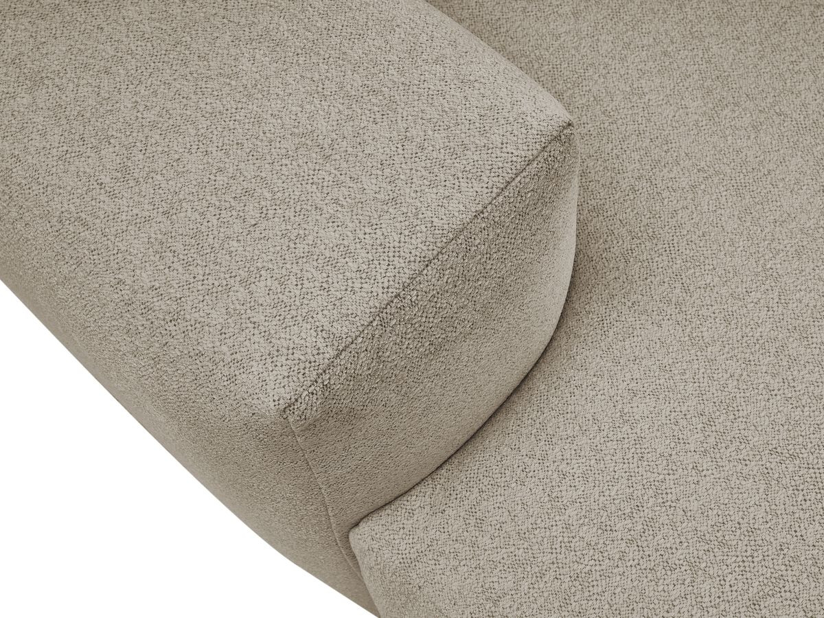 Bobochic Voltaire Sofa 4-Sitzer 248 × 170 cm Melange-Stoff Taupe