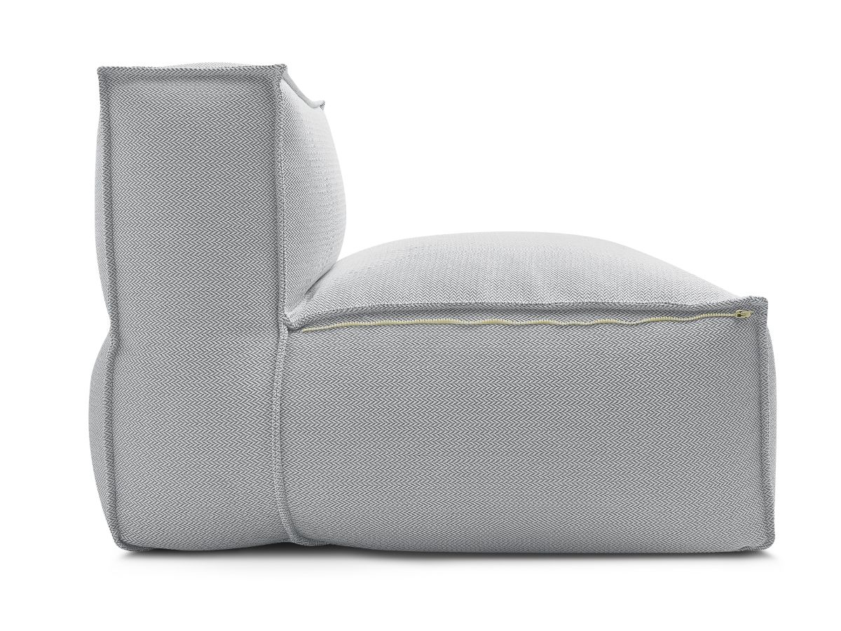 Bobochic Biarritz Sofamodul 1-Sitzer Melange-Stoff Grau