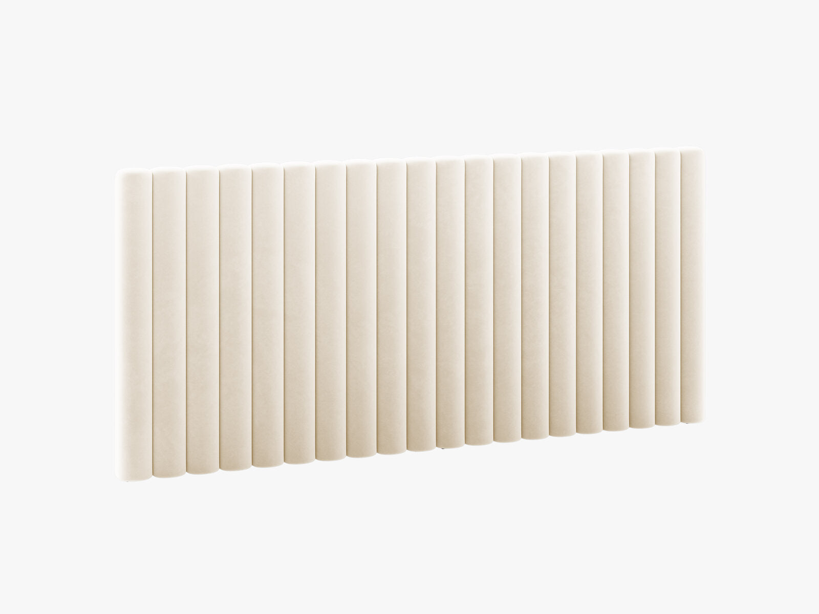 Micadoni Mistero Polster-Kopfteil Samt Paris Beige 200x95