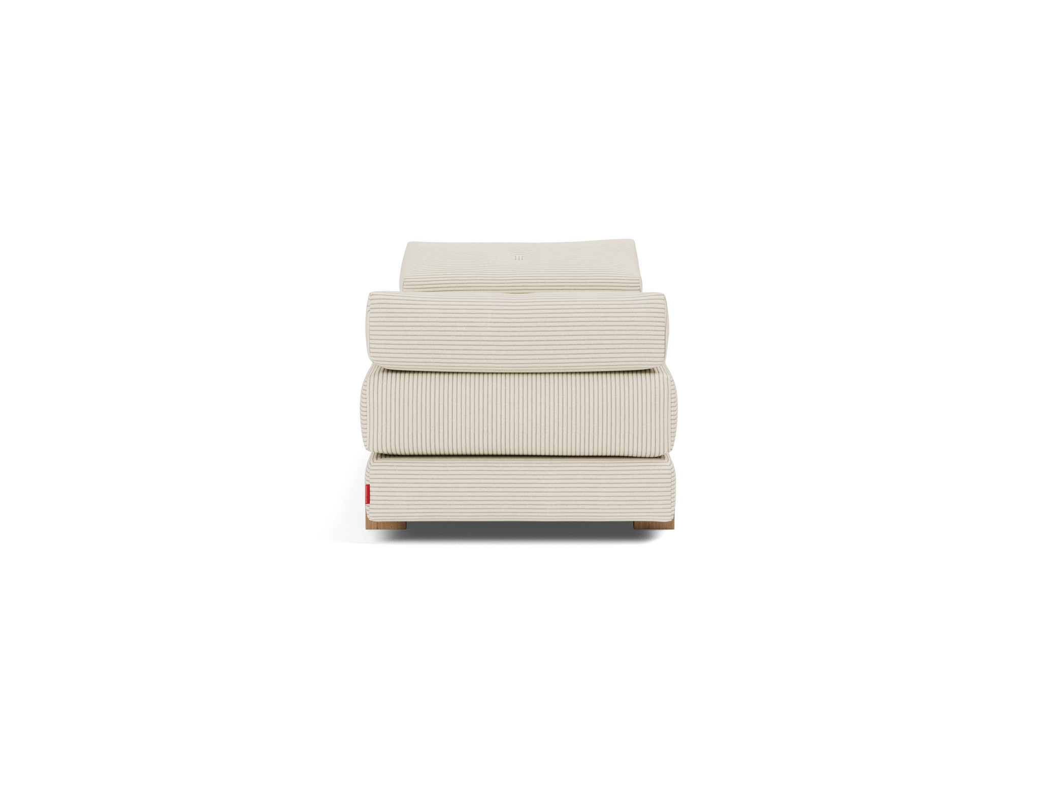 Tagesbett Sigmund Kord Corduroy 594-Ivory Beine Drip Eiche