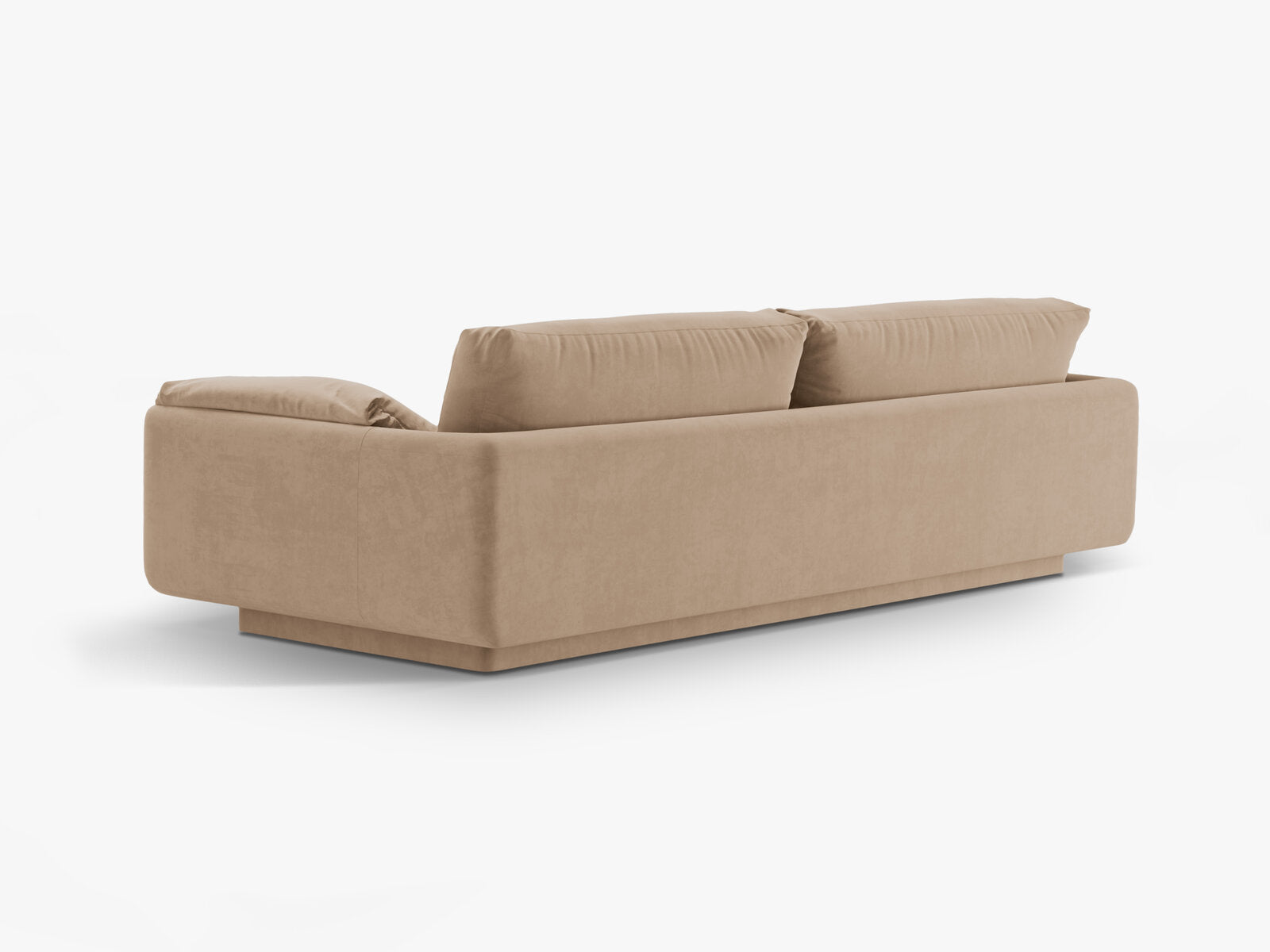 Micadoni Sofa Torino 3-Sitzer Samt Sand