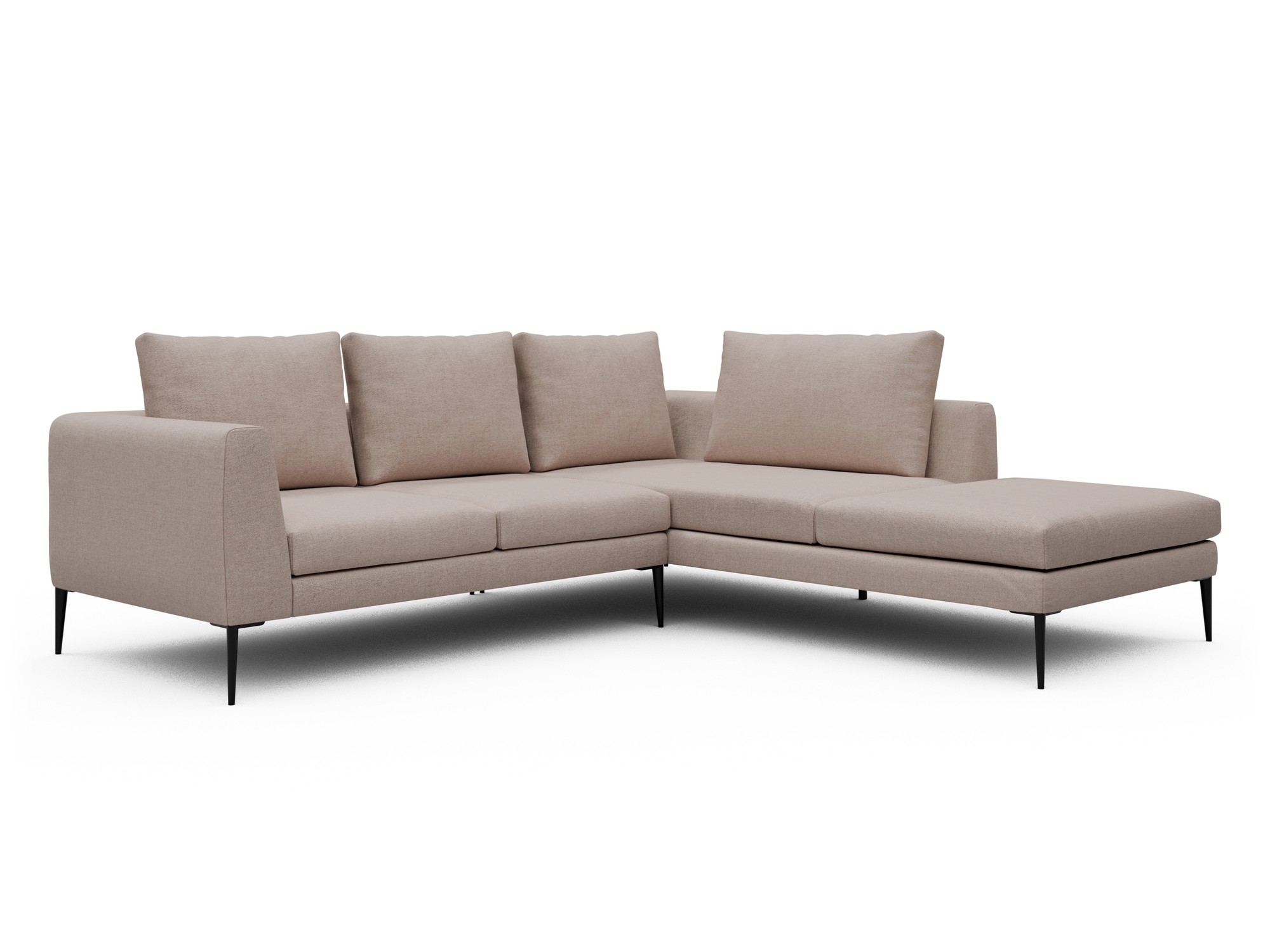 Skandi Home Ecksofa Paul Relax-Ecke rechts mit 2-Sitzer Weda-Sand moebelfaktor