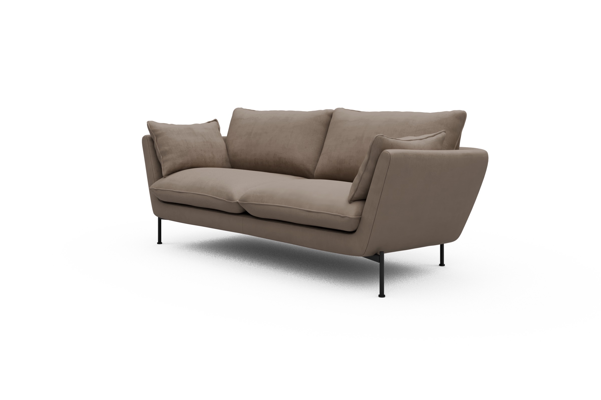 Sofa Anton 2-Sitzer Cordufine-Beige