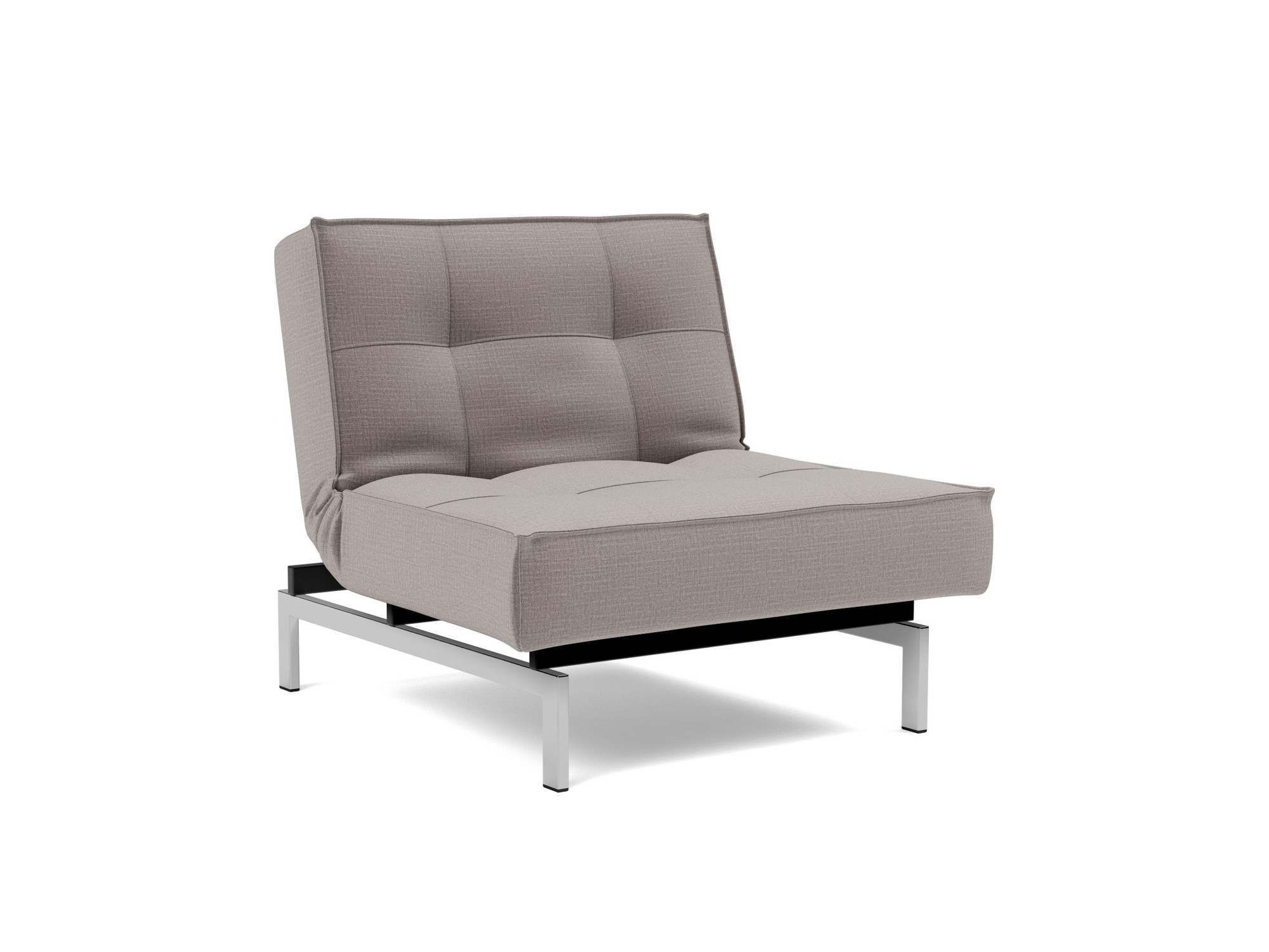 Sessel Splitback Chenille Esina 418-Truffle Beine Chrom