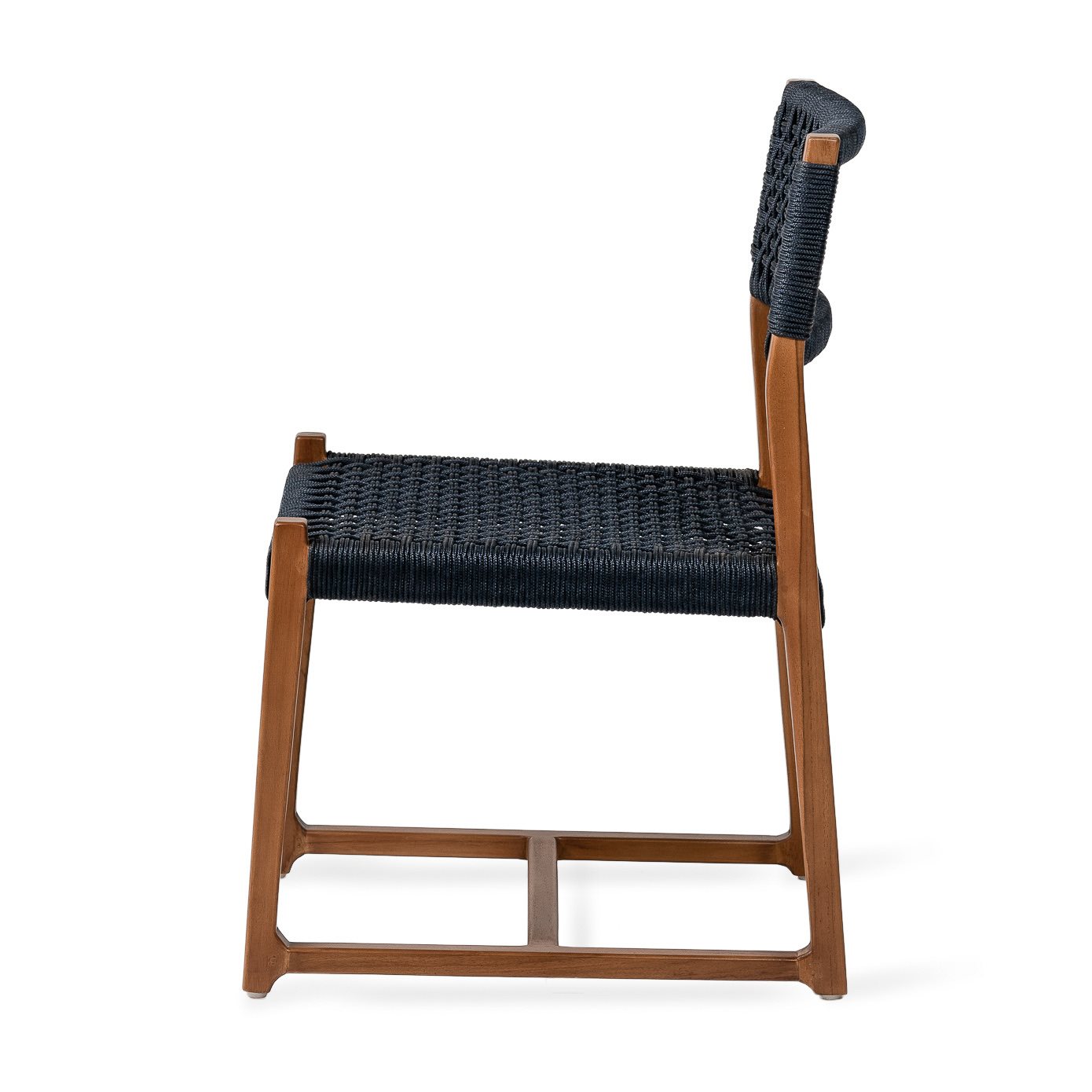 Jesper Home Outdoor-Stuhl Kuwana Indigo-Weave Gestell Bernstein