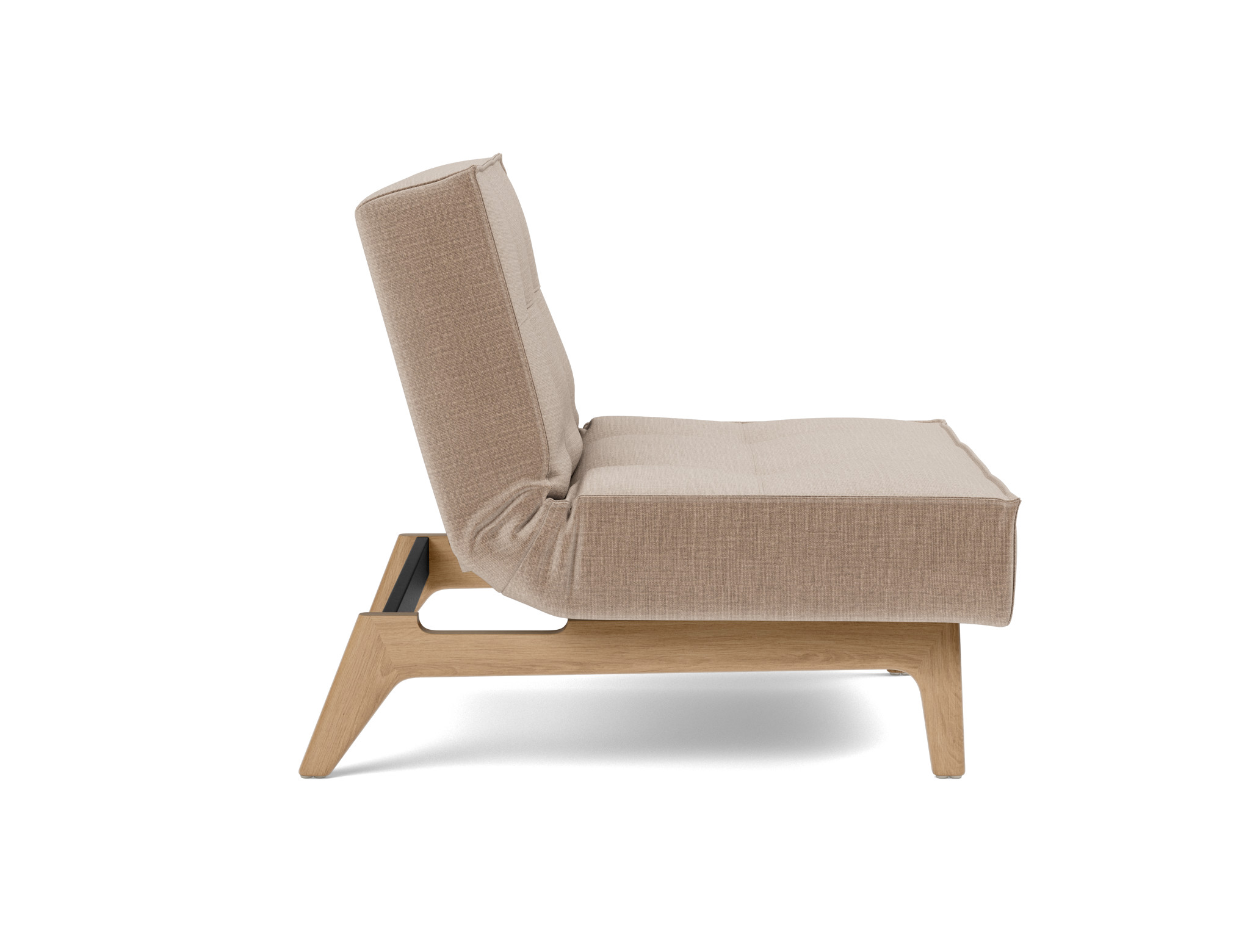 Sessel Splitback Chenille Esina 417-Mocha Beine Eiche