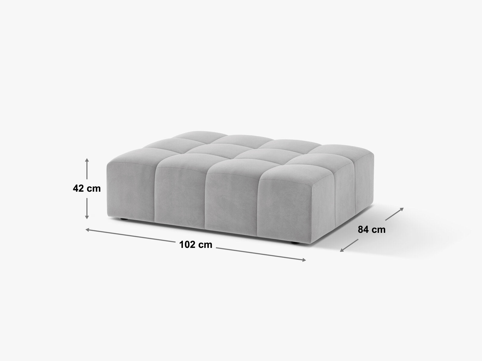 Micadoni Hocker Jennifer 1-Sitzer Samt Bluvel Terrakotta
