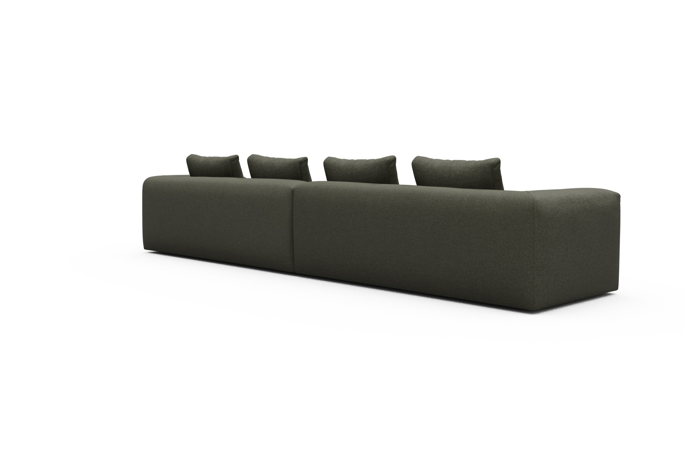 Sofa Modulares XXL Sofa Fred 5-Sitzer Sama-Winter-Moss