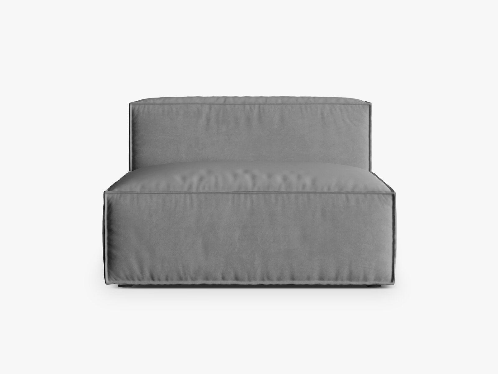 Micadoni Modul Nuria 2-Sitzer Samt Grau