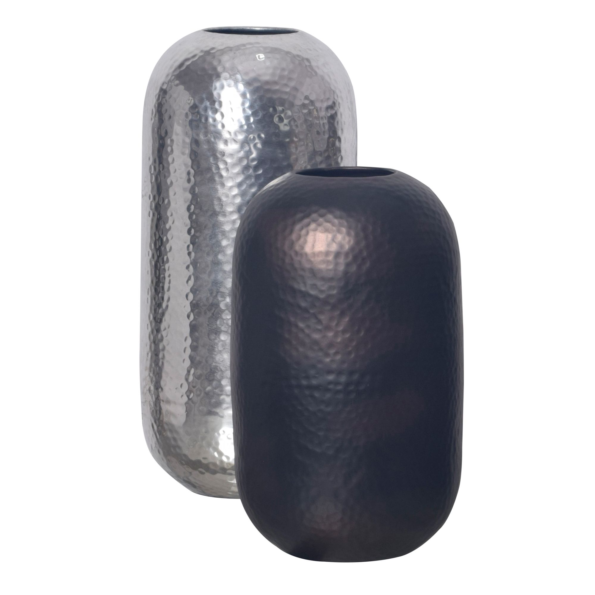 Tischvase Husnes Aluminium Silber