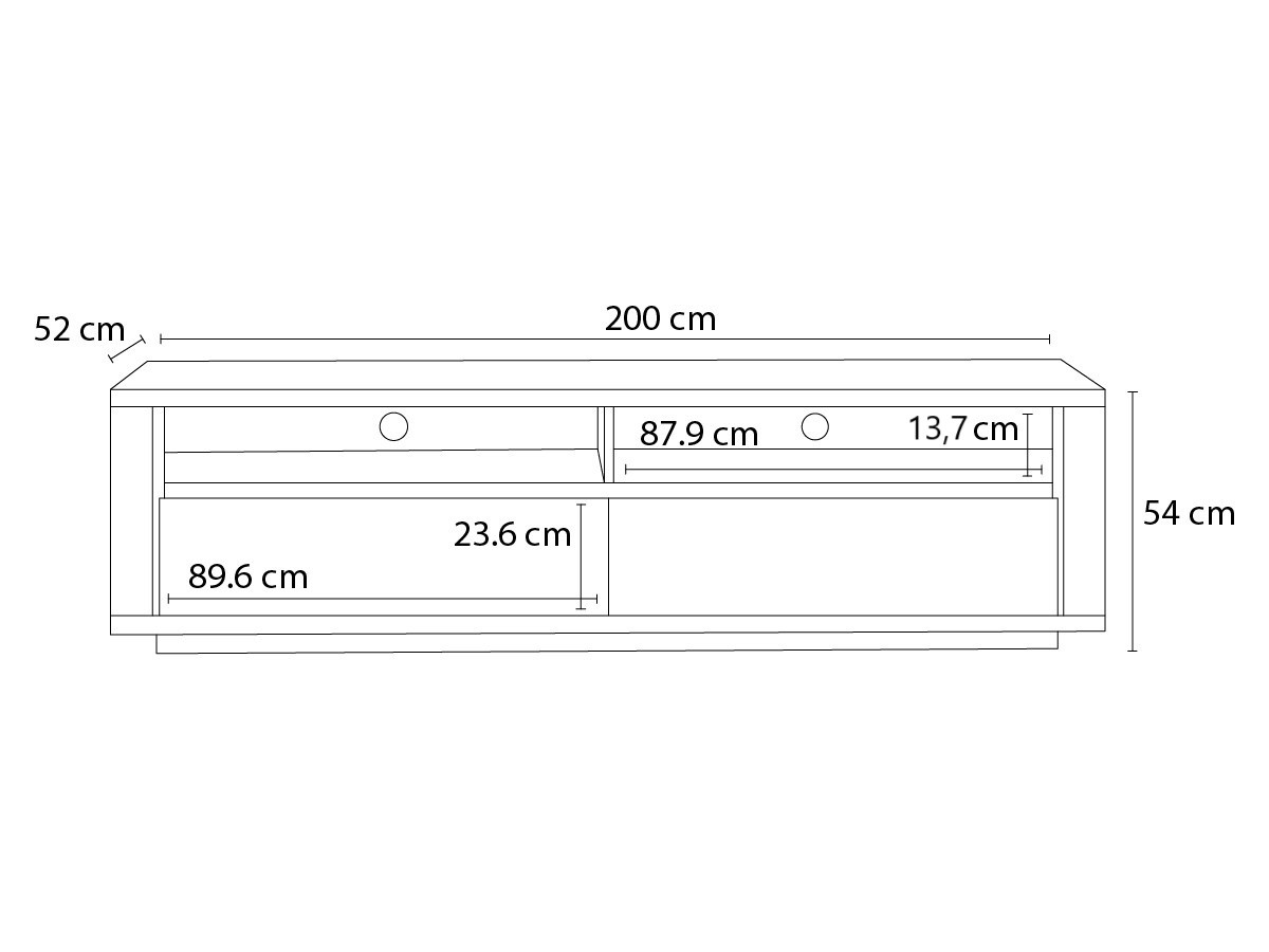 Bobochic Paul TV-Board 200 × 52 cm