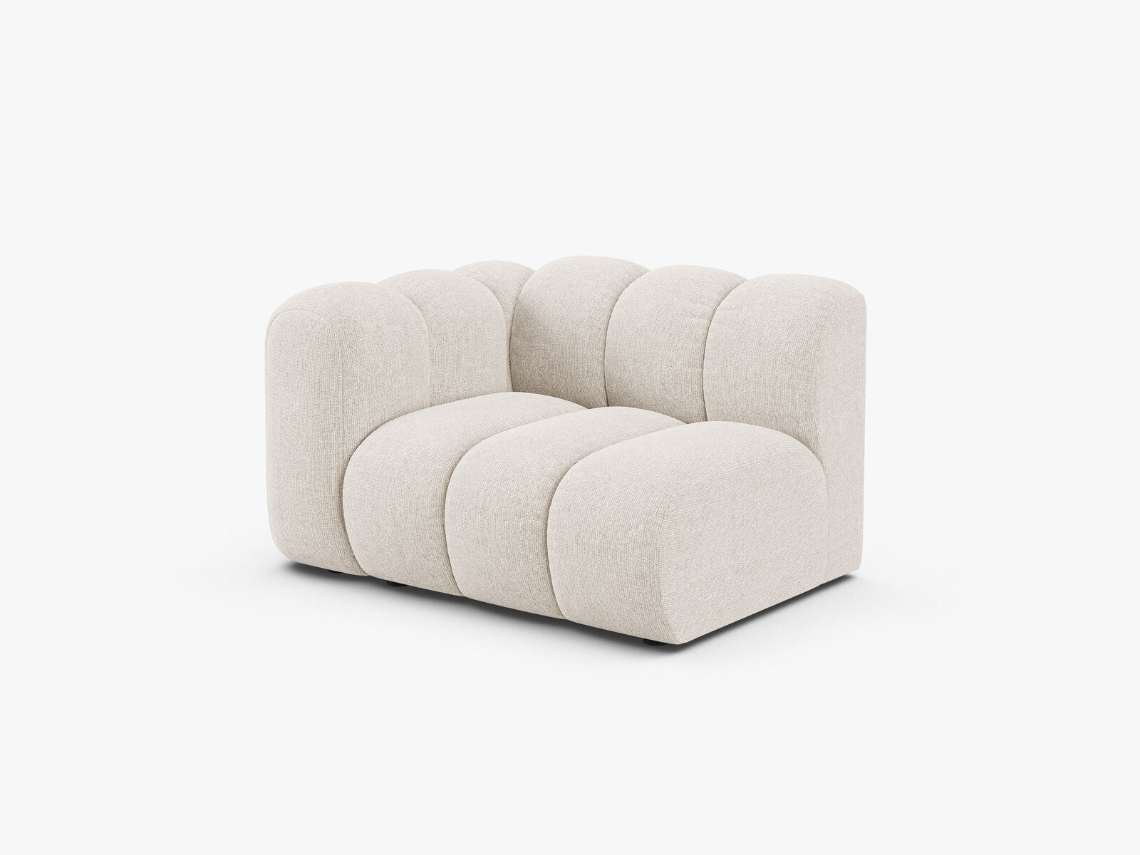 Micadoni Modul Lupine 1-Sitzer Links Chenille Eden Helles Beige
