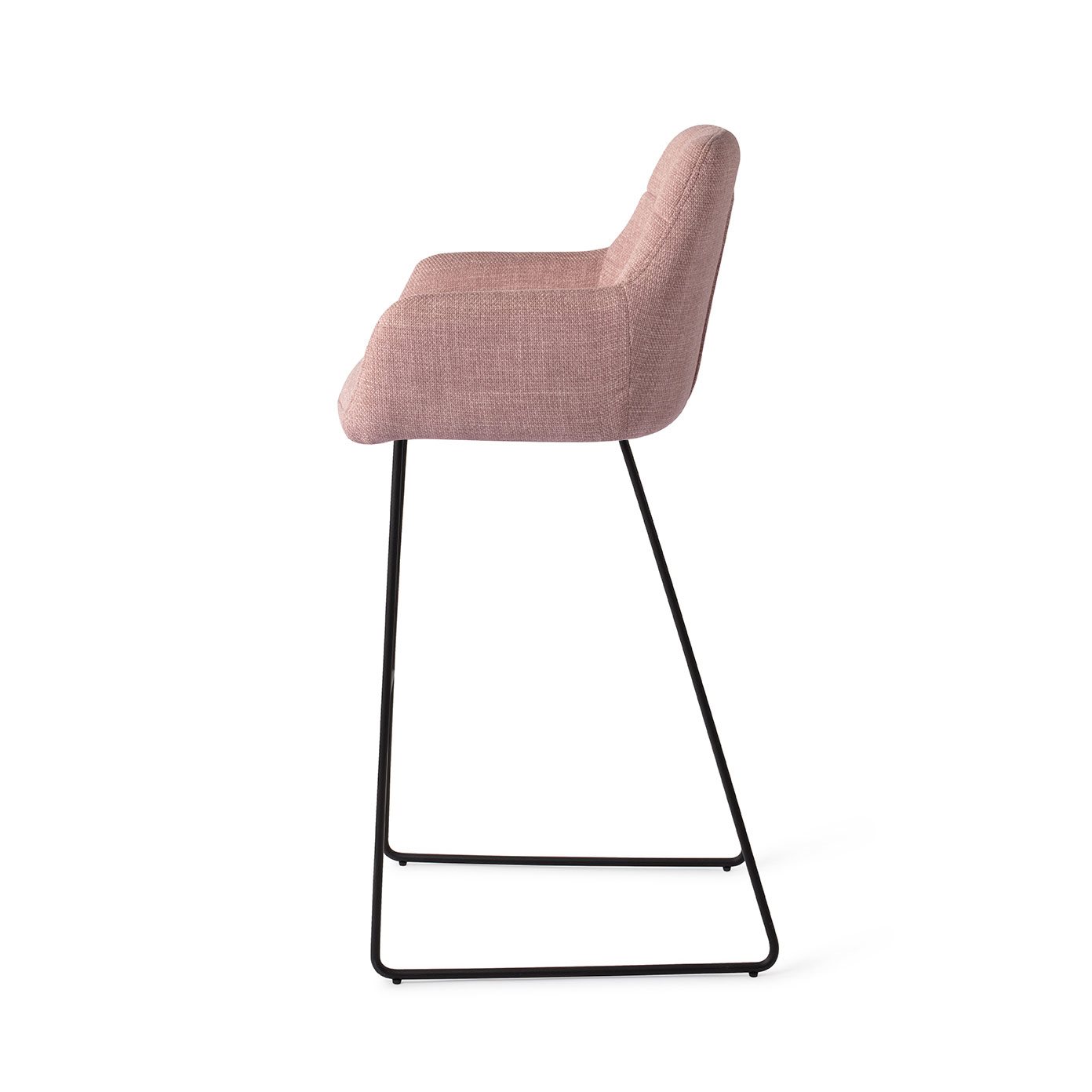 Jesper Home Barhocker Noto Vintage-Rose Slide Schwarz Tresenhöhe (65cm)